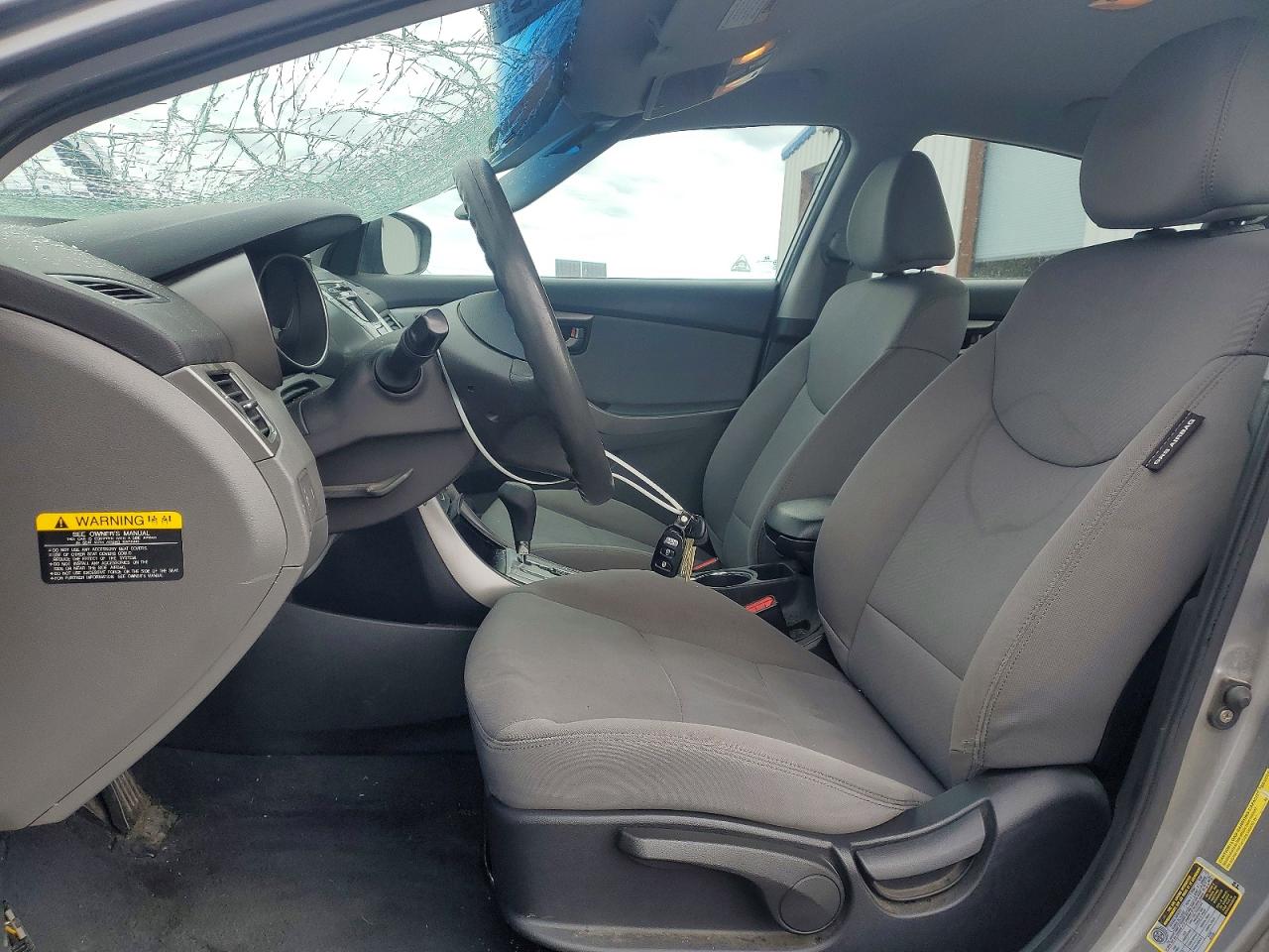 2012 Hyundai Elantra Gls Gray vin: KMHDH4AE6CU259757