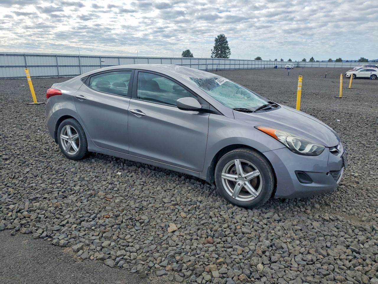 2012 Hyundai Elantra Gls Gray vin: KMHDH4AE6CU259757