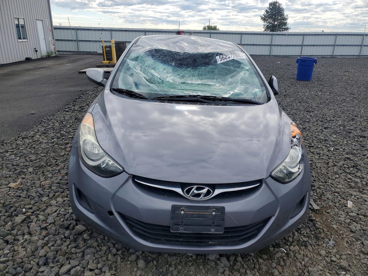 2012 Hyundai Elantra Gls Gray vin: KMHDH4AE6CU259757