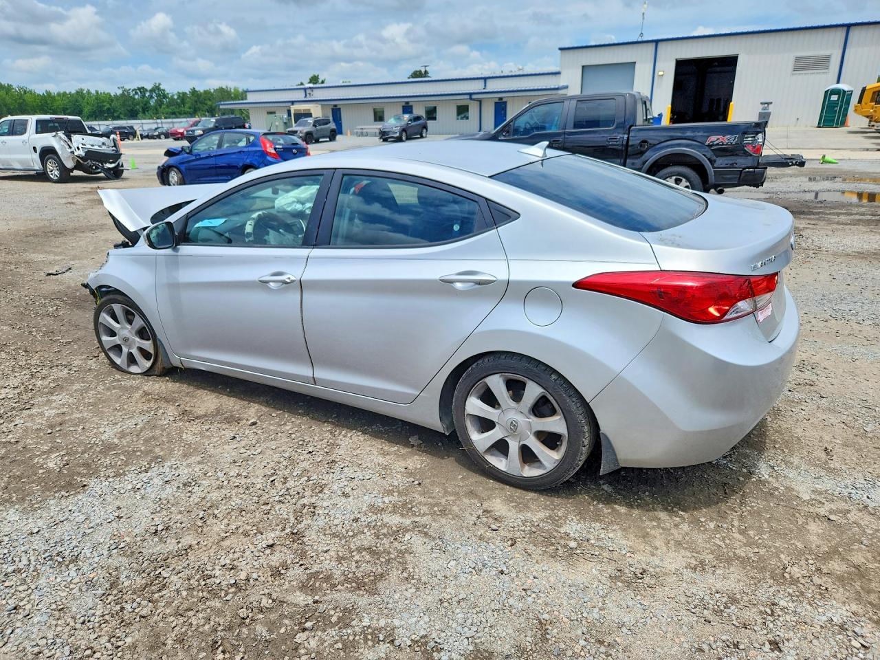 2012 Hyundai Elantra Limited Silver vin: KMHDH4AE6CU260259