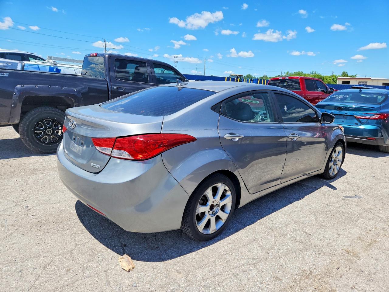 2012 Hyundai Elantra Limited Gray vin: KMHDH4AE6CU266269