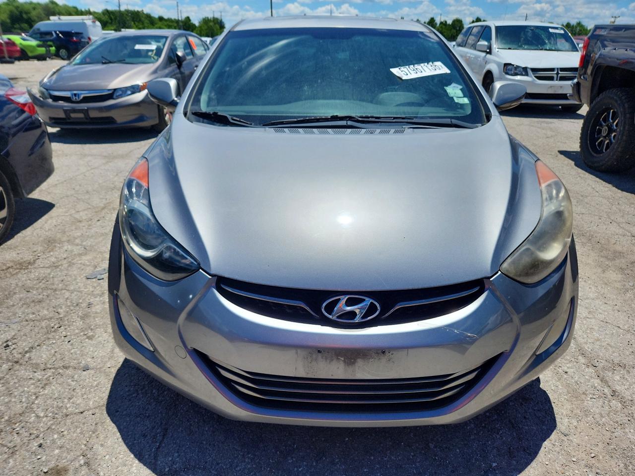 2012 Hyundai Elantra Limited Gray vin: KMHDH4AE6CU266269