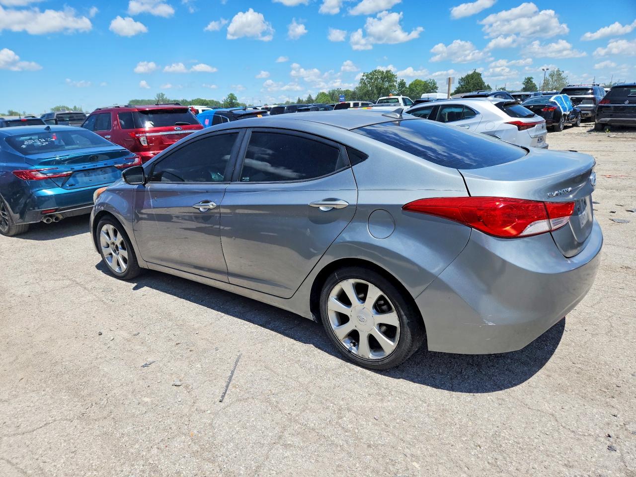 2012 Hyundai Elantra Limited Gray vin: KMHDH4AE6CU266269
