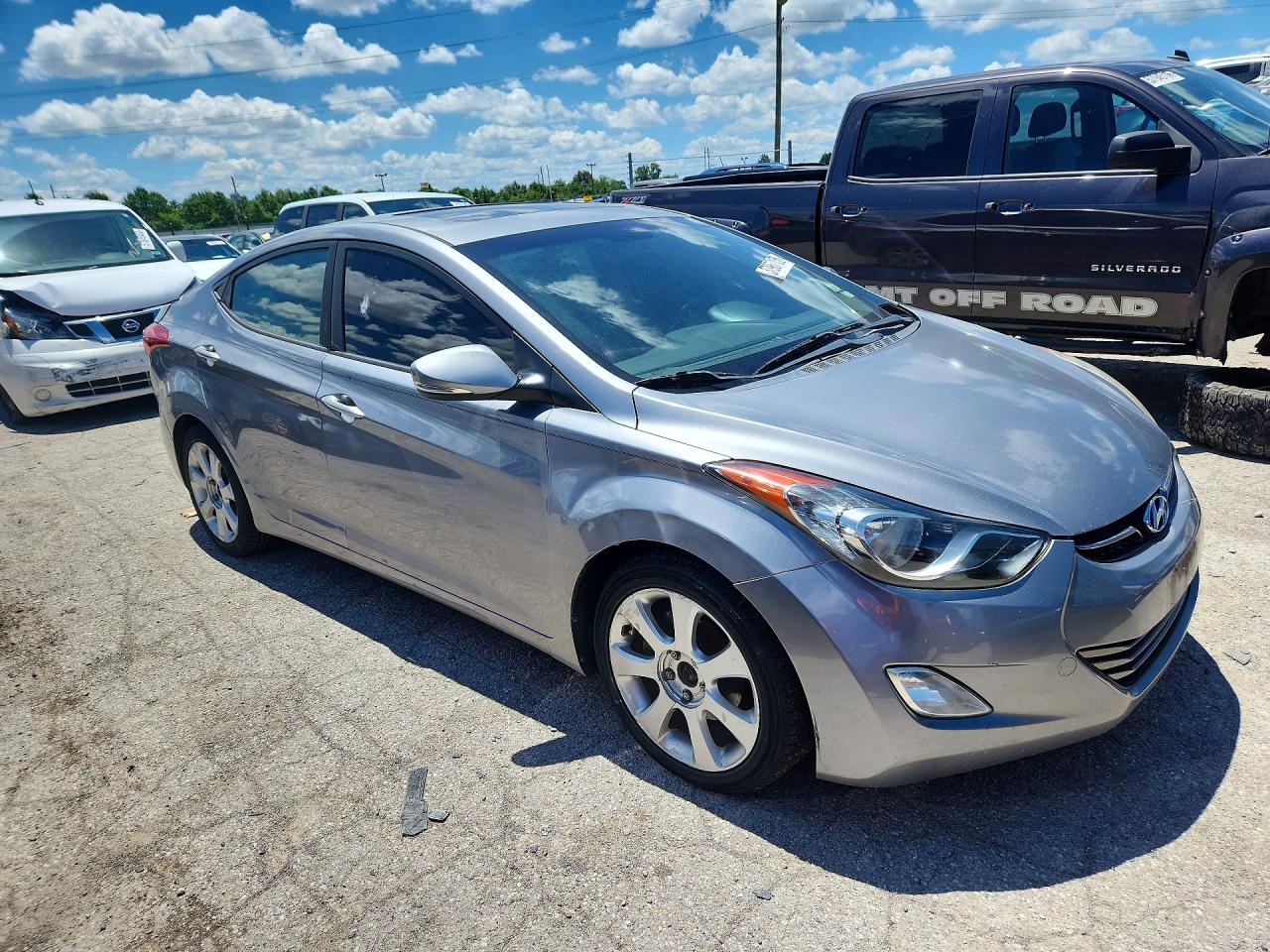 2012 Hyundai Elantra Limited Gray vin: KMHDH4AE6CU266269