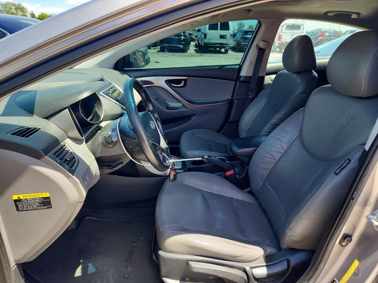 2012 Hyundai Elantra Limited Gray vin: KMHDH4AE6CU266269