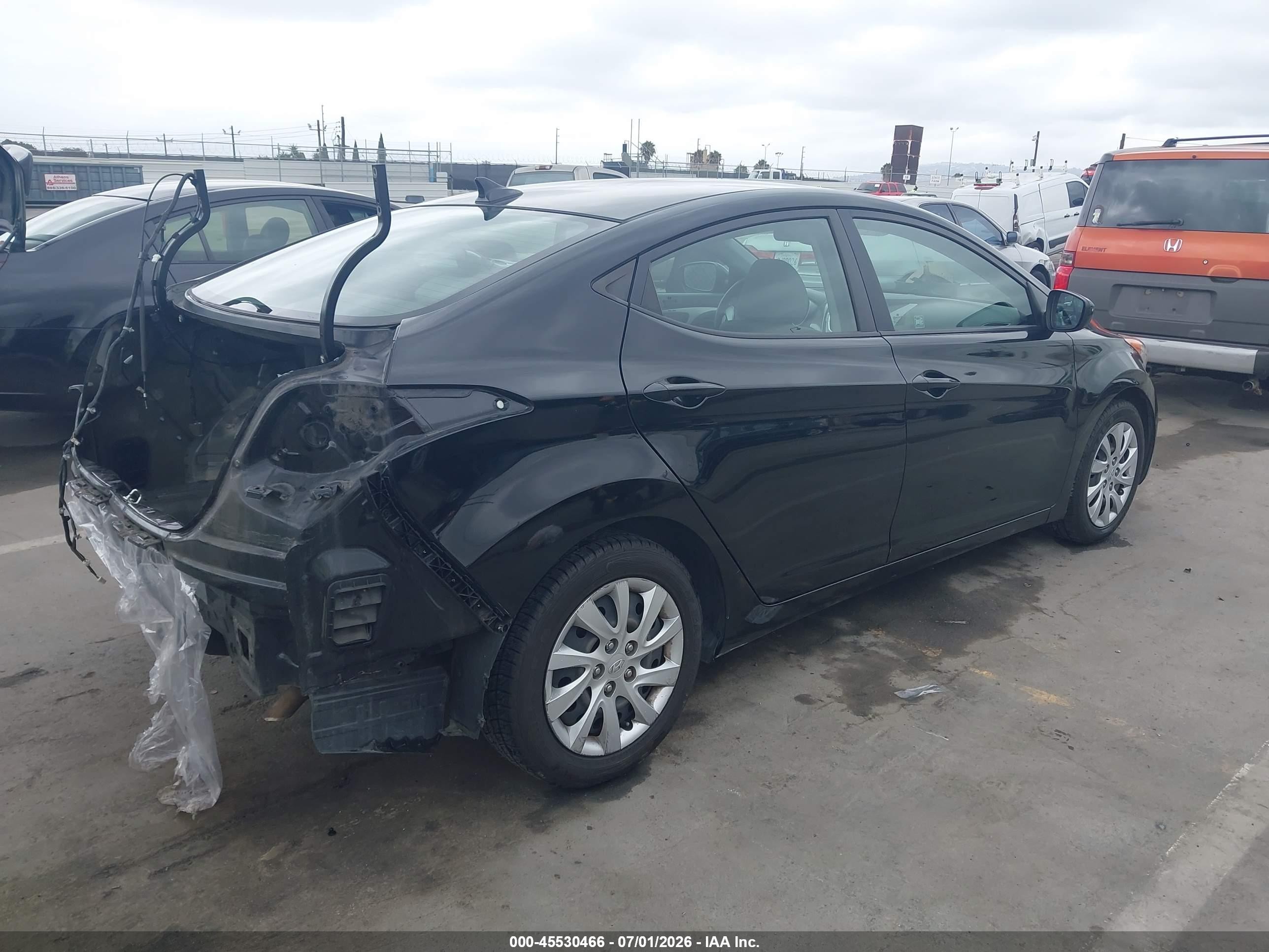 2012 Hyundai Elantra Gls (ulsan Plant) Black vin: KMHDH4AE6CU268152