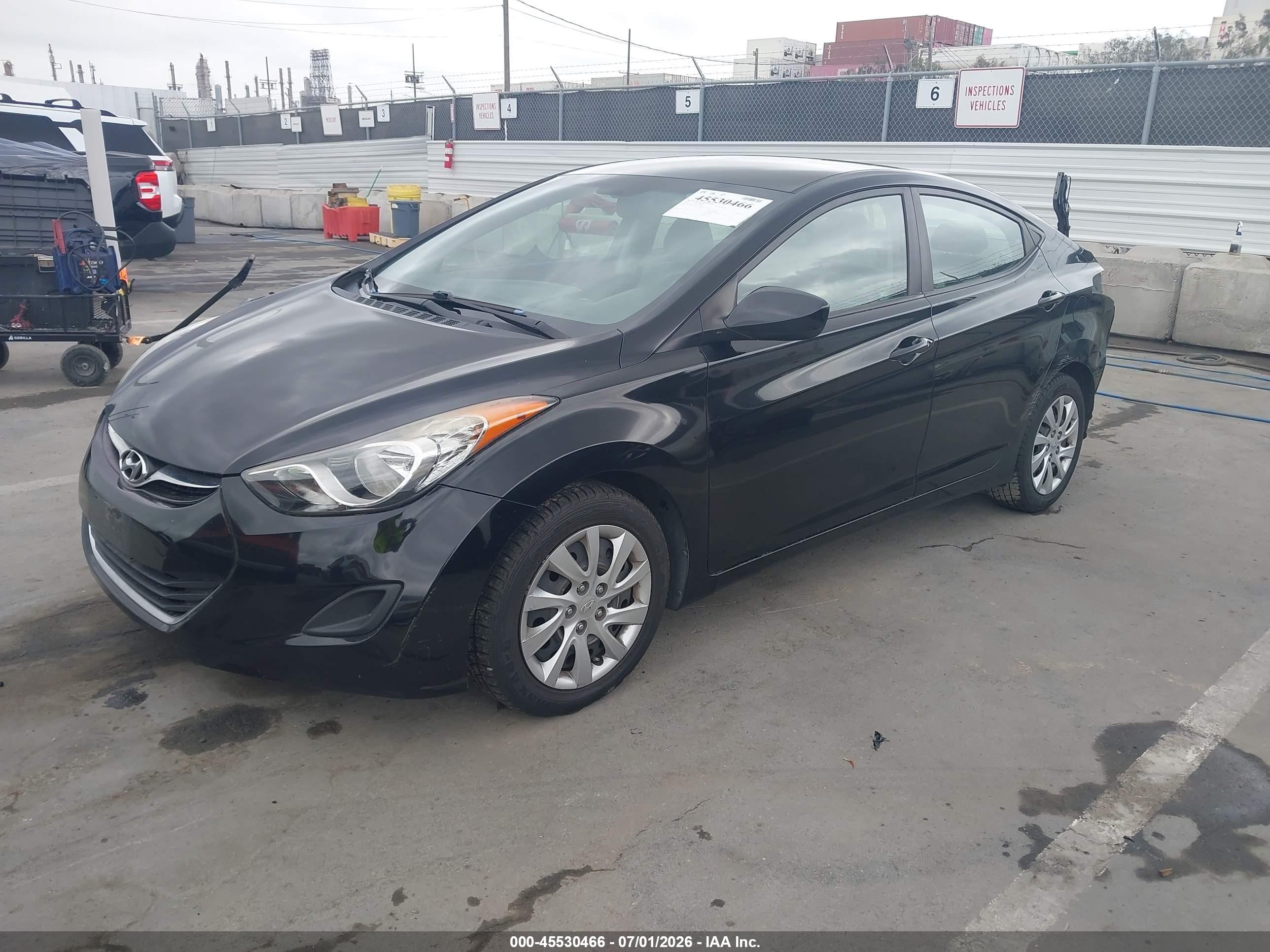 2012 Hyundai Elantra Gls (ulsan Plant) Black vin: KMHDH4AE6CU268152