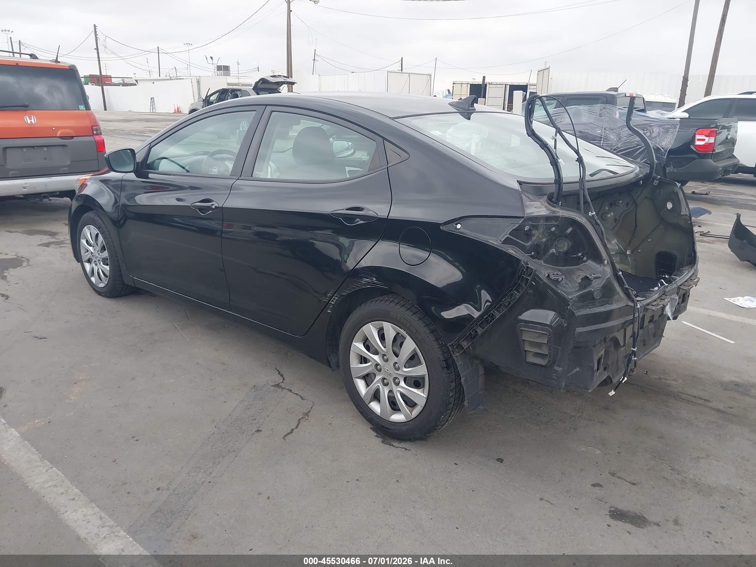 2012 Hyundai Elantra Gls (ulsan Plant) Black vin: KMHDH4AE6CU268152