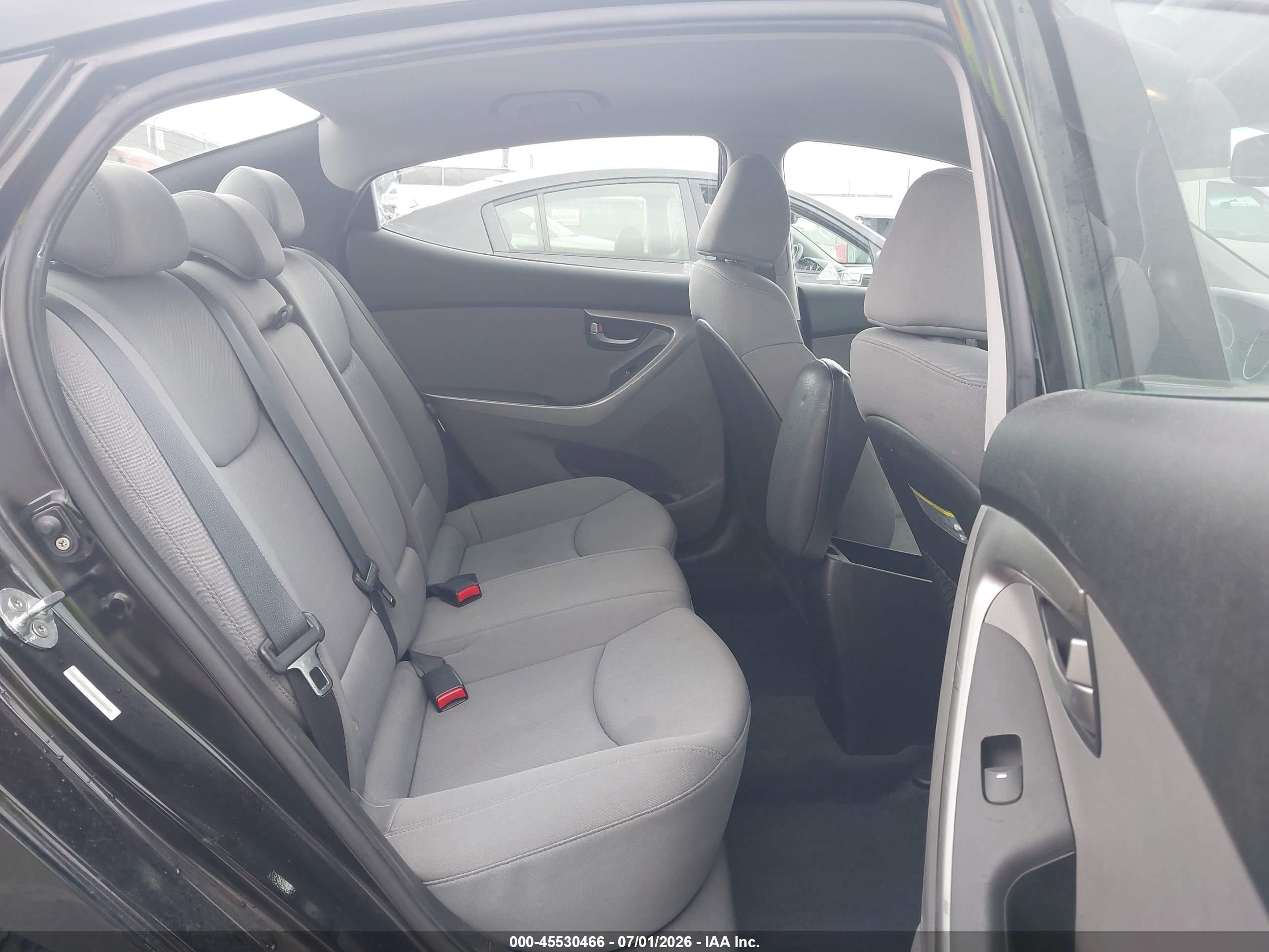 2012 Hyundai Elantra Gls (ulsan Plant) Black vin: KMHDH4AE6CU268152