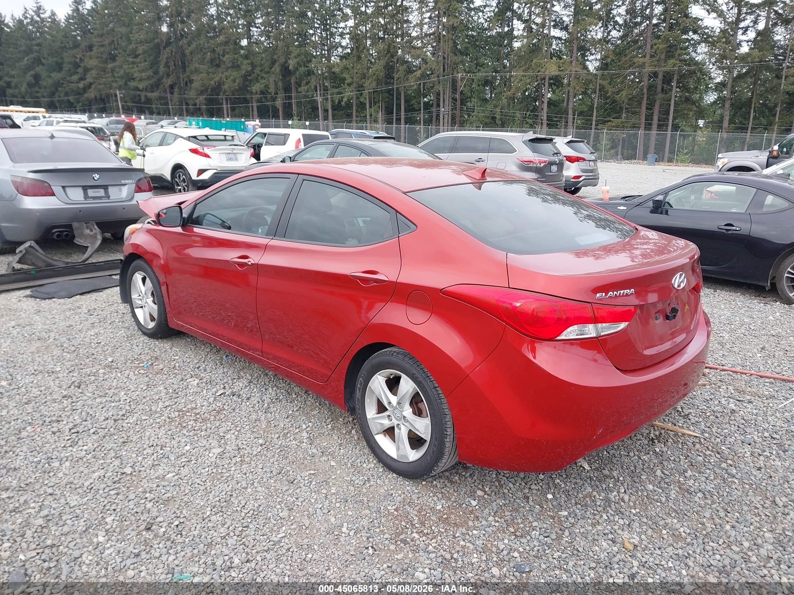 2012 Hyundai Elantra Gls (ulsan Plant) Red vin: KMHDH4AE6CU271665