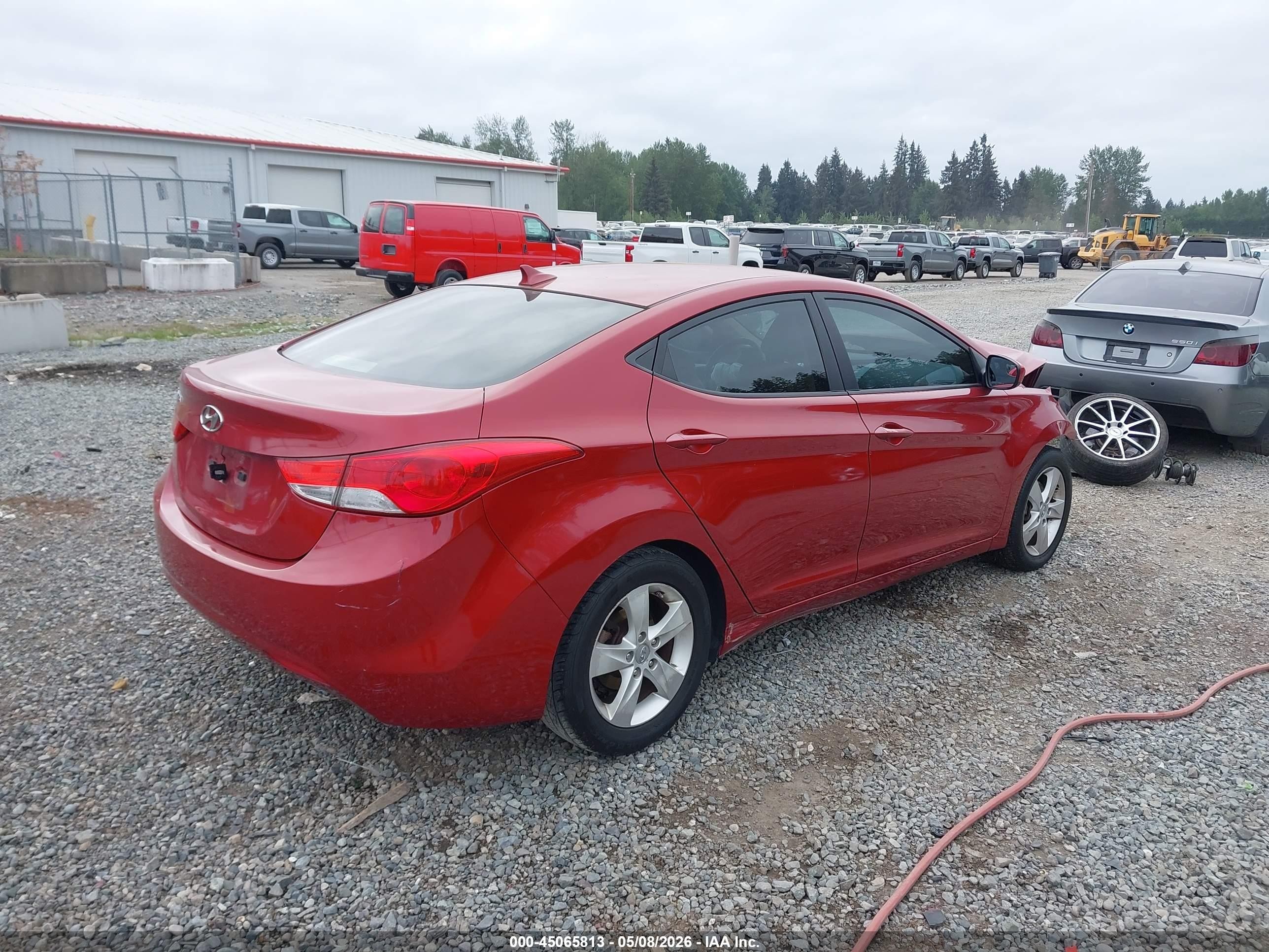 2012 Hyundai Elantra Gls (ulsan Plant) Red vin: KMHDH4AE6CU271665
