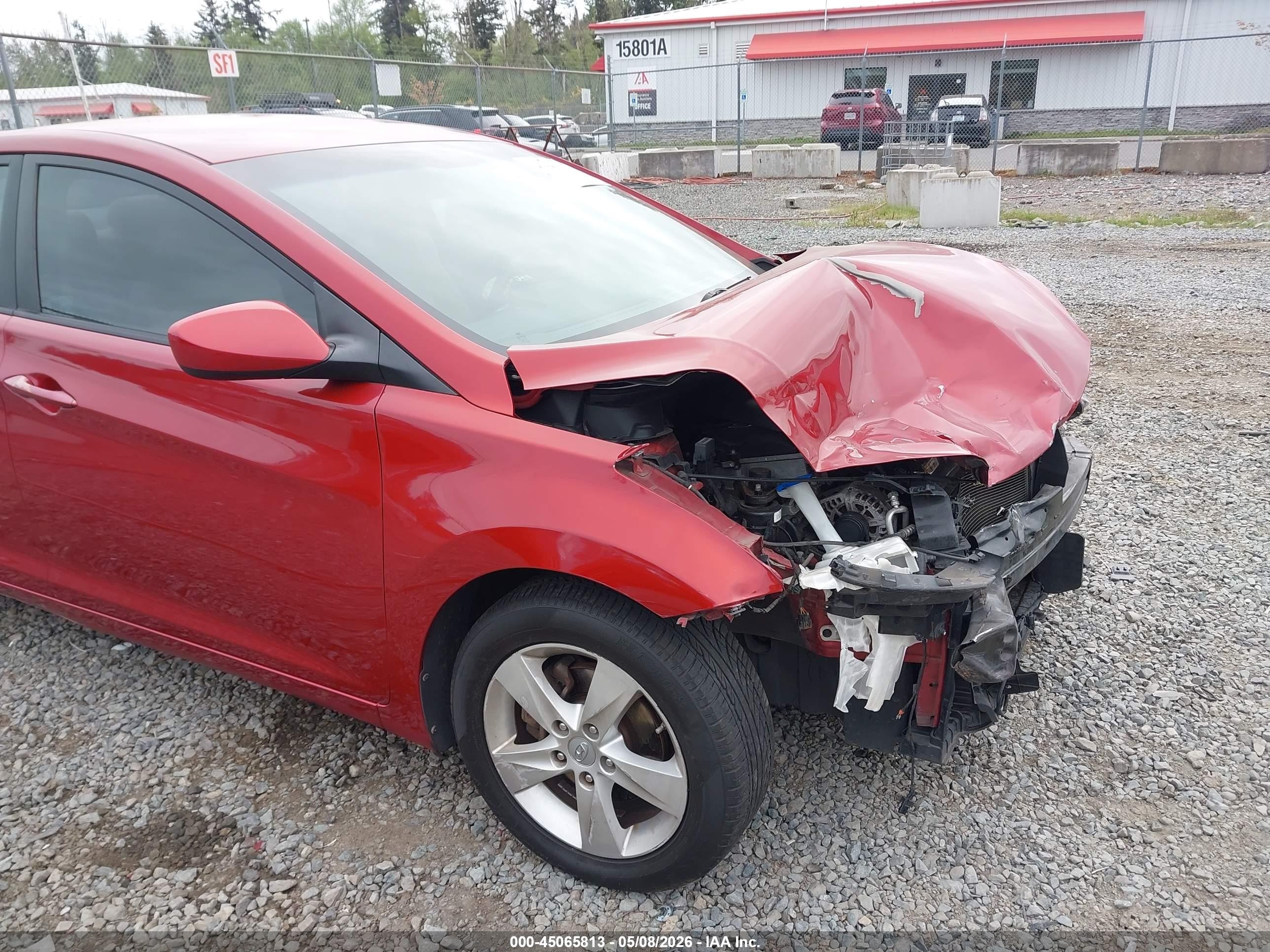 2012 Hyundai Elantra Gls (ulsan Plant) Red vin: KMHDH4AE6CU271665
