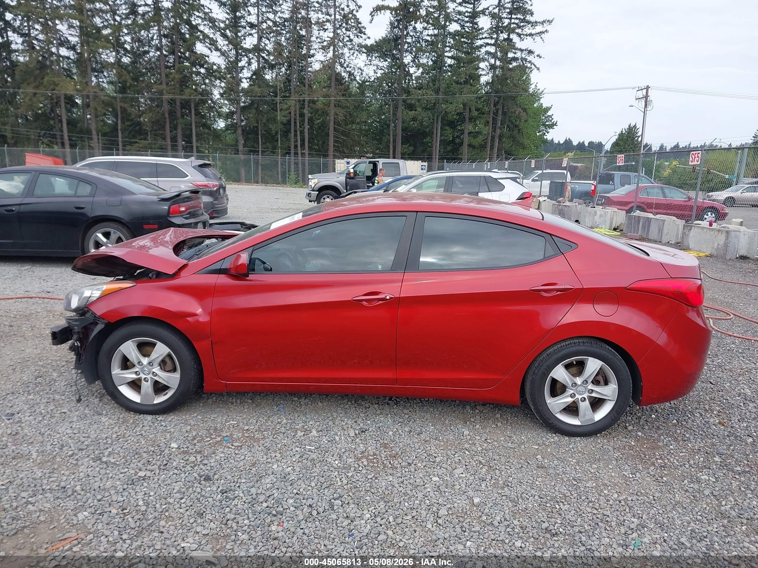 2012 Hyundai Elantra Gls (ulsan Plant) Red vin: KMHDH4AE6CU271665