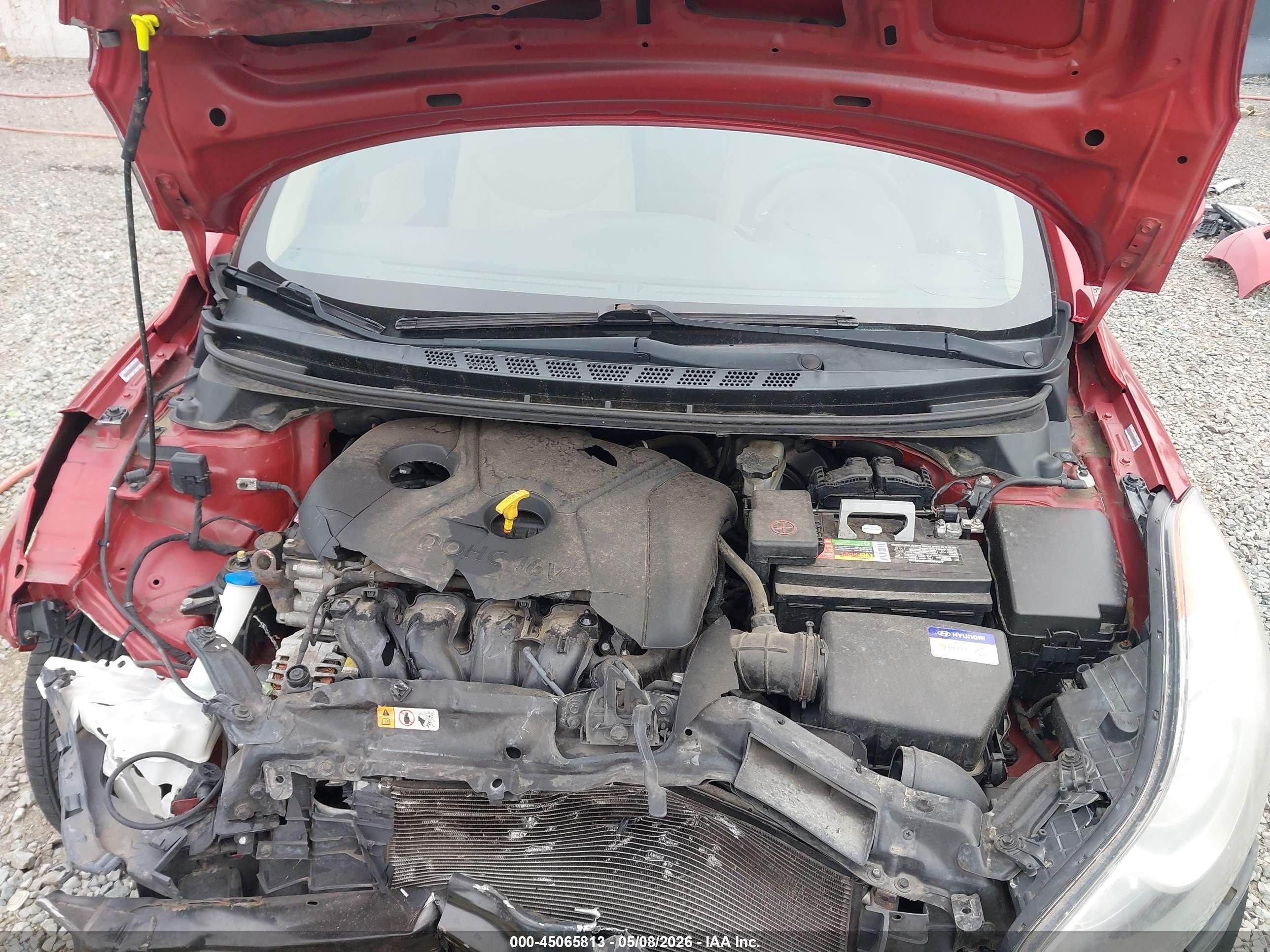 2012 Hyundai Elantra Gls (ulsan Plant) Red vin: KMHDH4AE6CU271665
