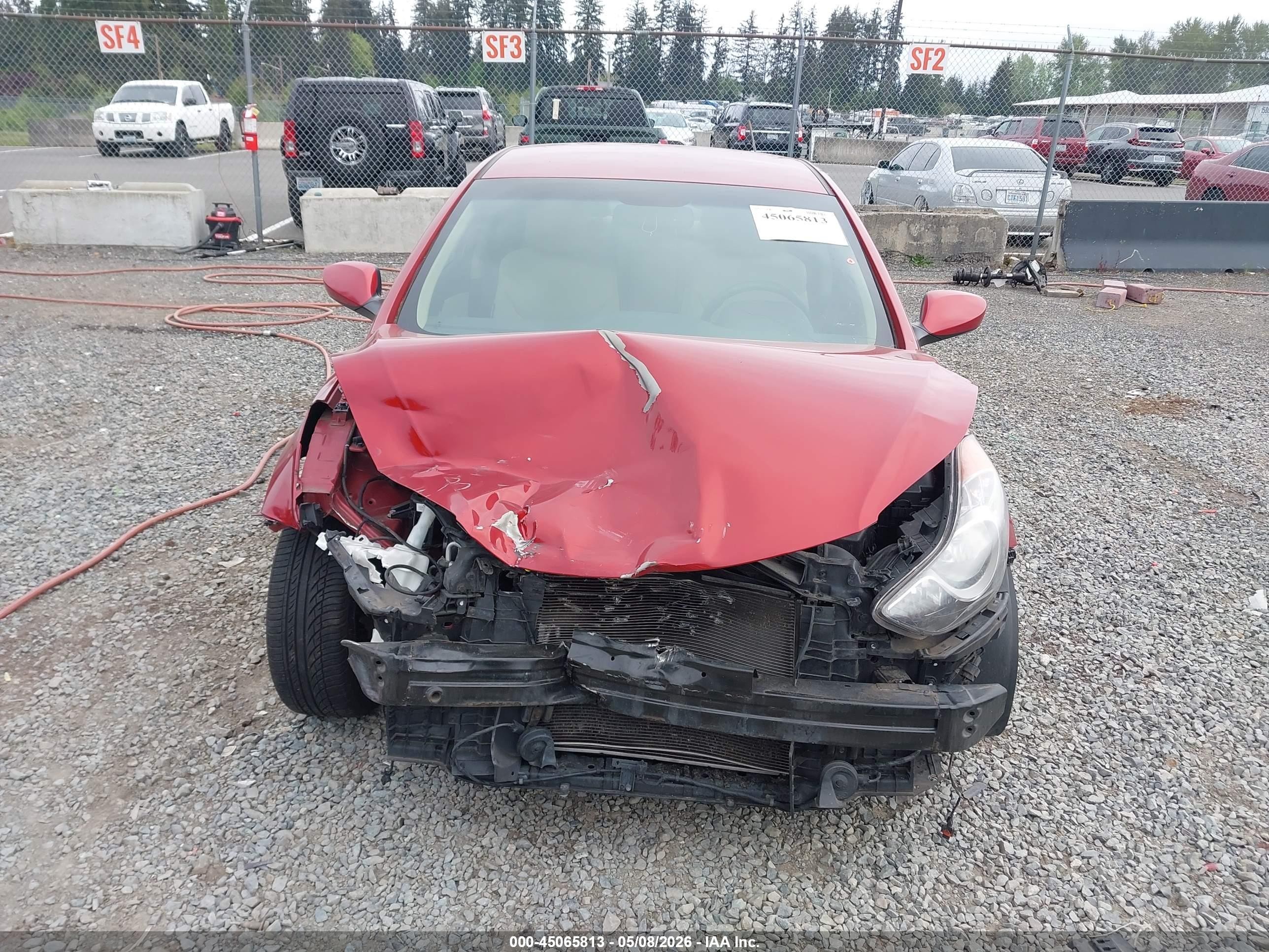 2012 Hyundai Elantra Gls (ulsan Plant) Red vin: KMHDH4AE6CU271665