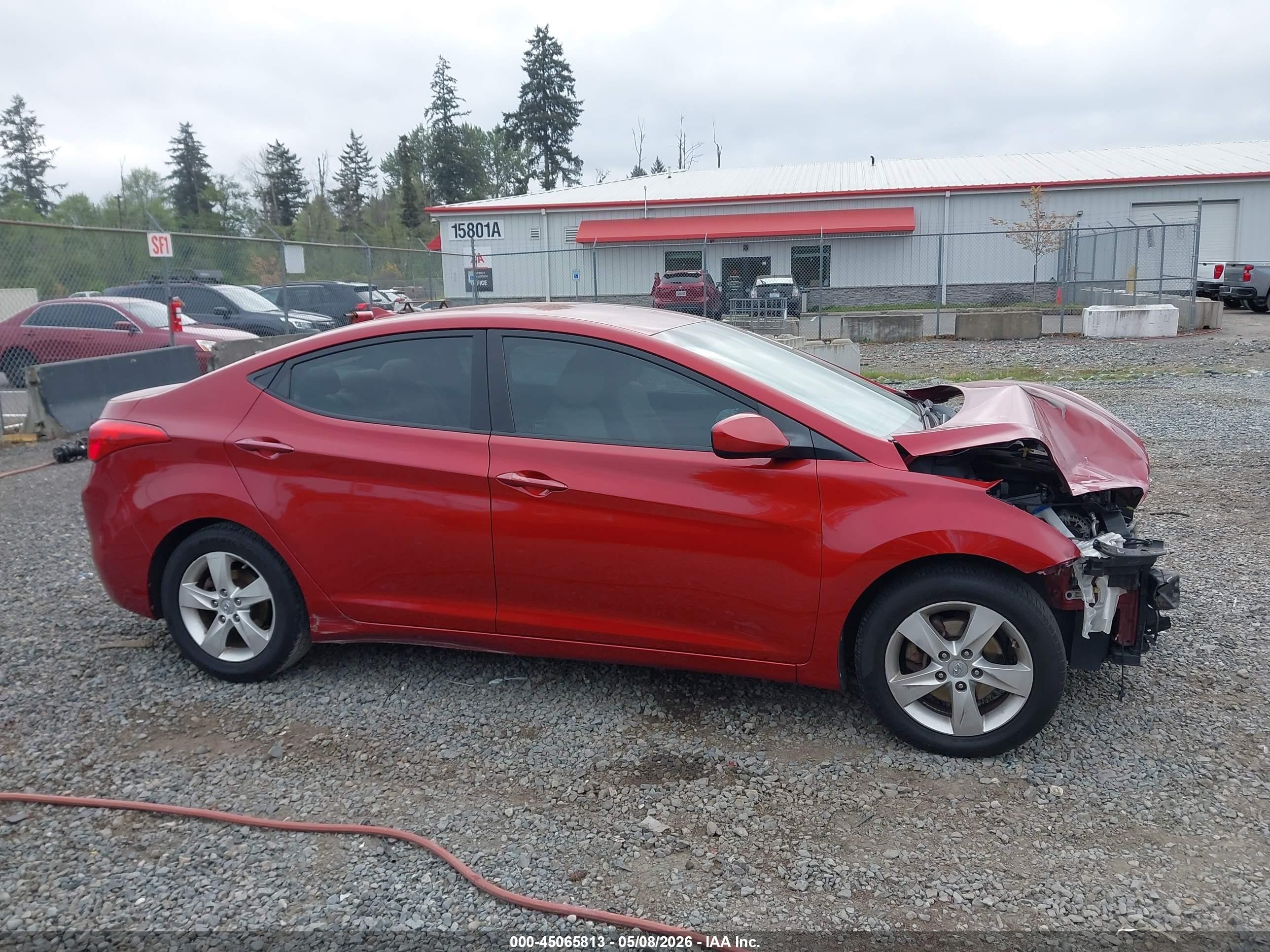 2012 Hyundai Elantra Gls (ulsan Plant) Red vin: KMHDH4AE6CU271665