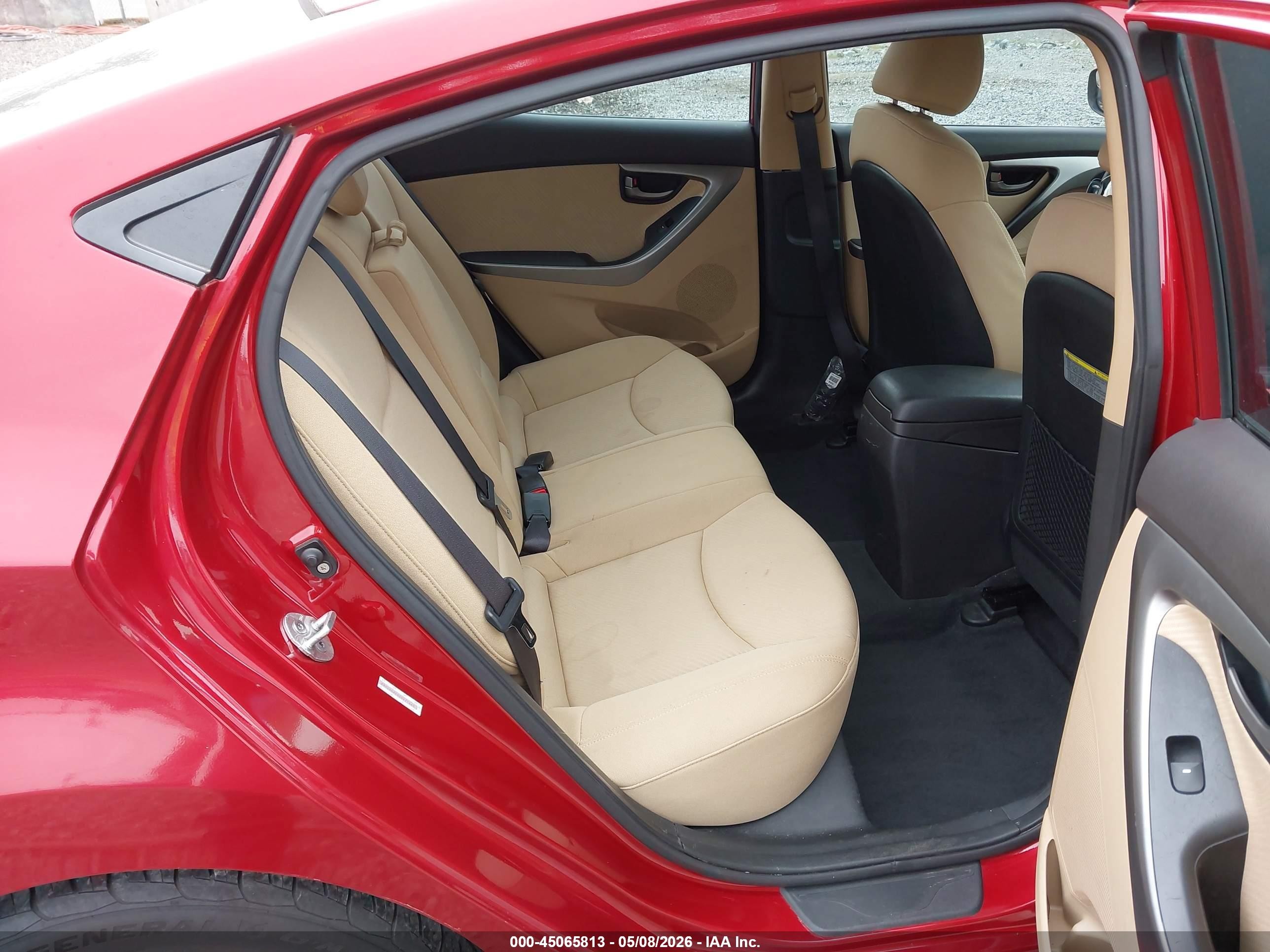2012 Hyundai Elantra Gls (ulsan Plant) Red vin: KMHDH4AE6CU271665
