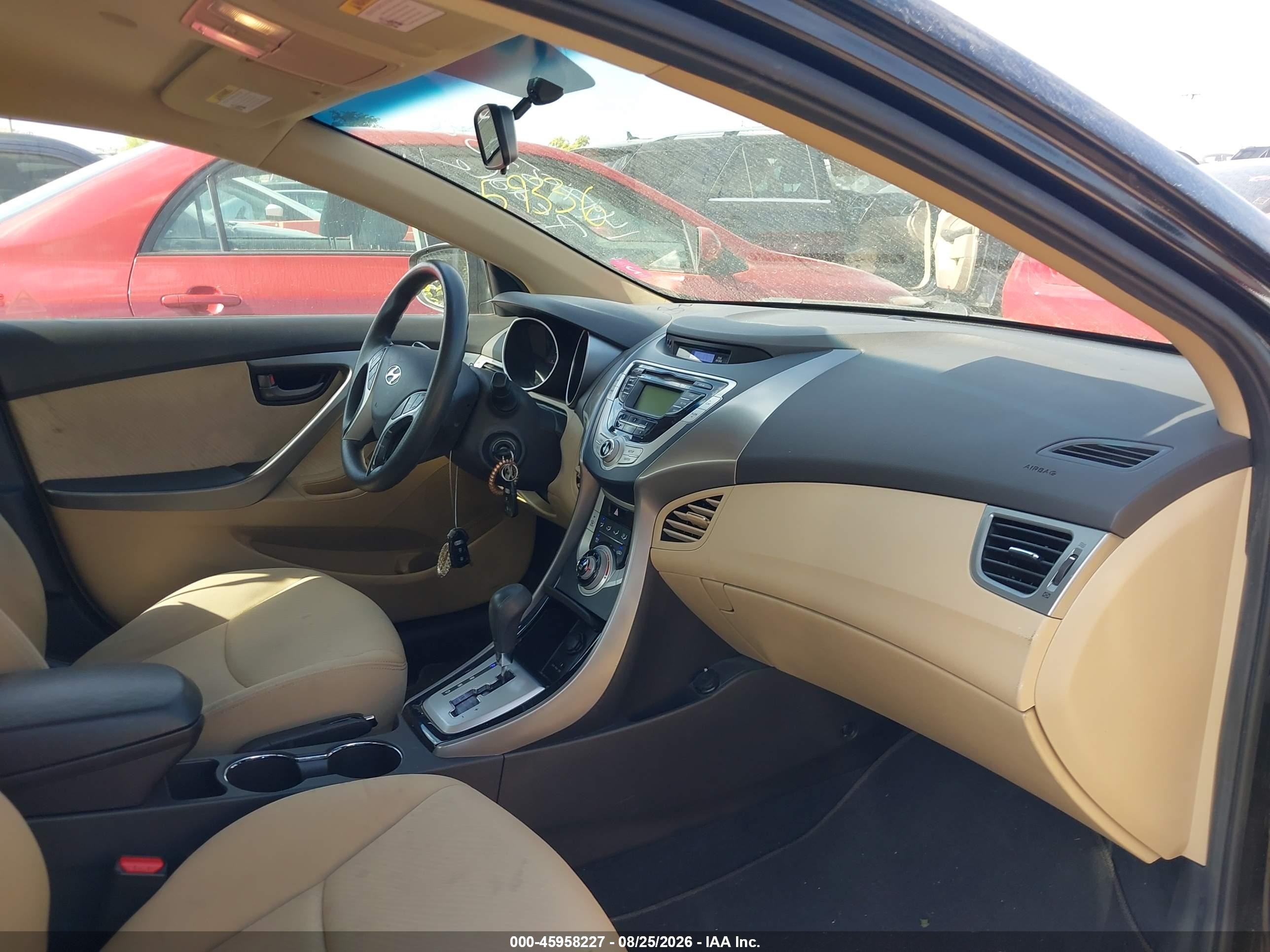 2012 Hyundai Elantra Gls (ulsan Plant) Black vin: KMHDH4AE6CU273920