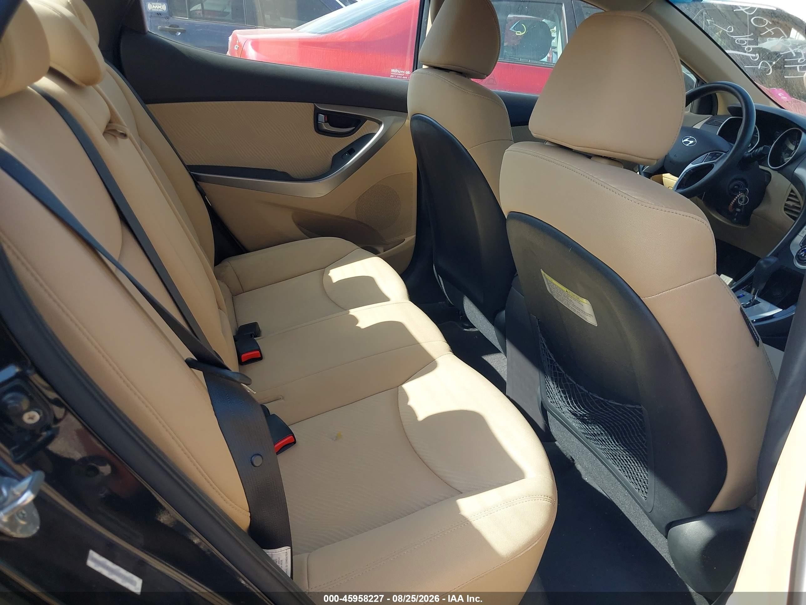 2012 Hyundai Elantra Gls (ulsan Plant) Black vin: KMHDH4AE6CU273920