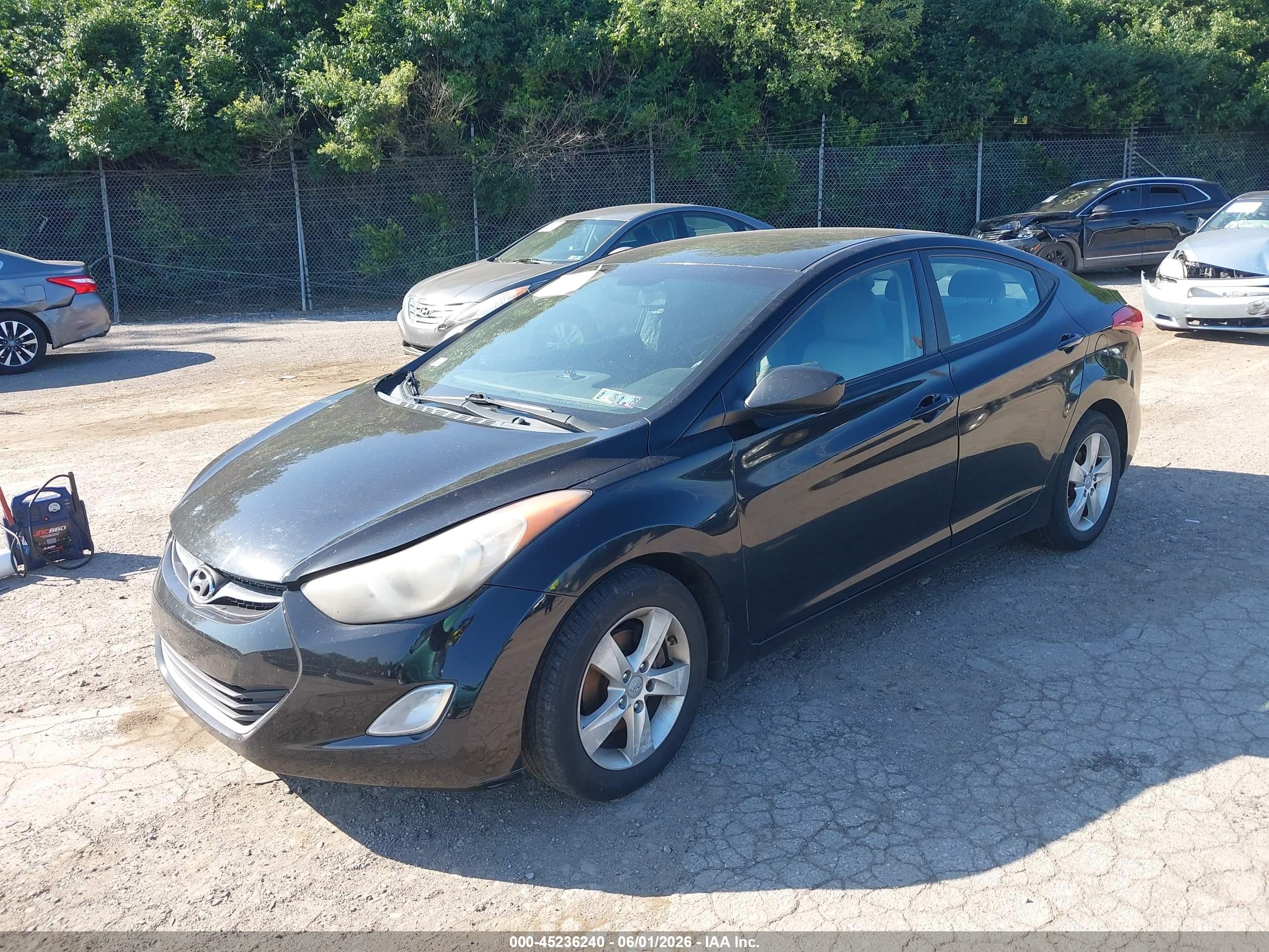 2012 Hyundai Elantra Gls (ulsan Plant) Black vin: KMHDH4AE6CU277837