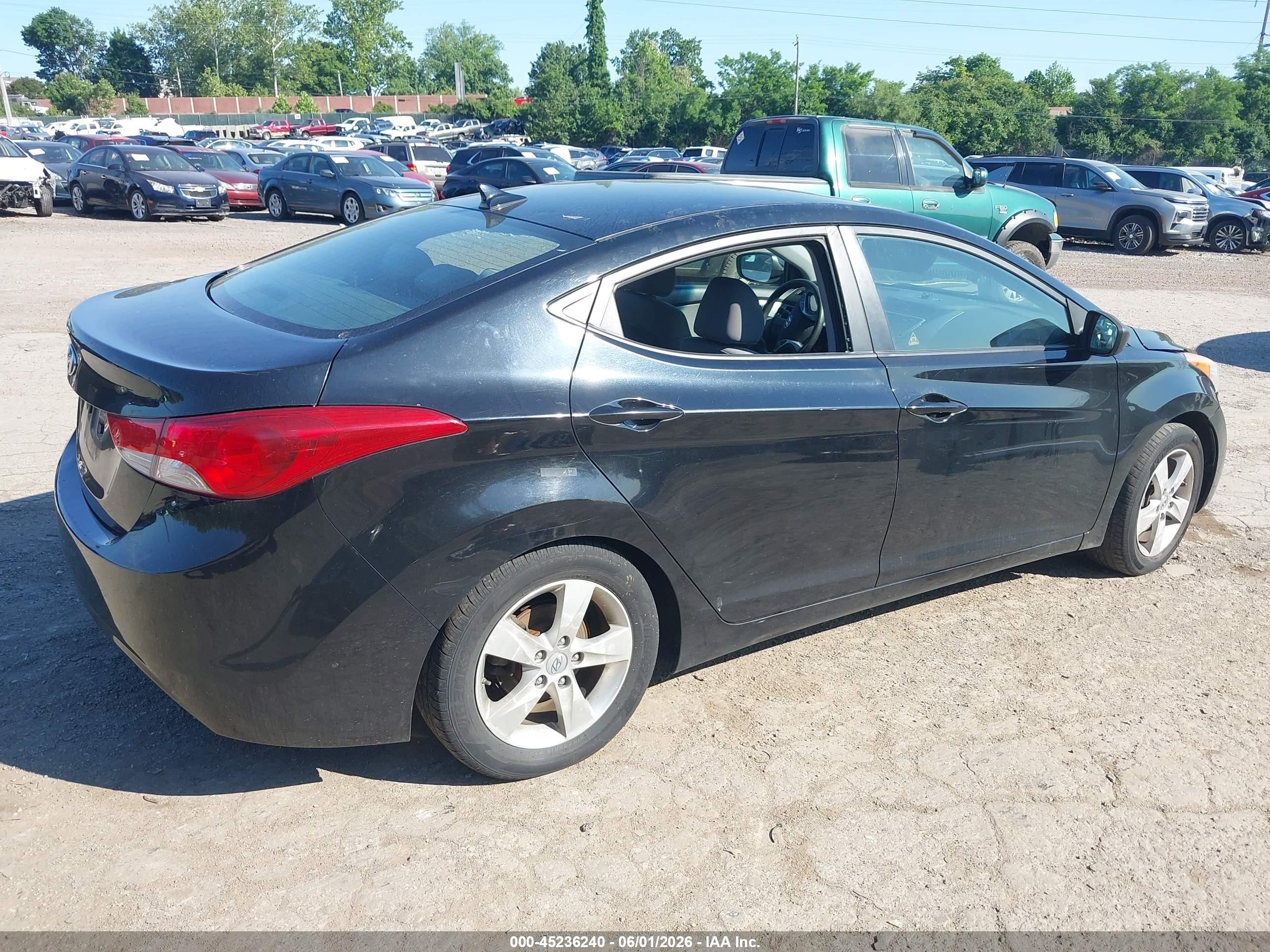 2012 Hyundai Elantra Gls (ulsan Plant) Black vin: KMHDH4AE6CU277837