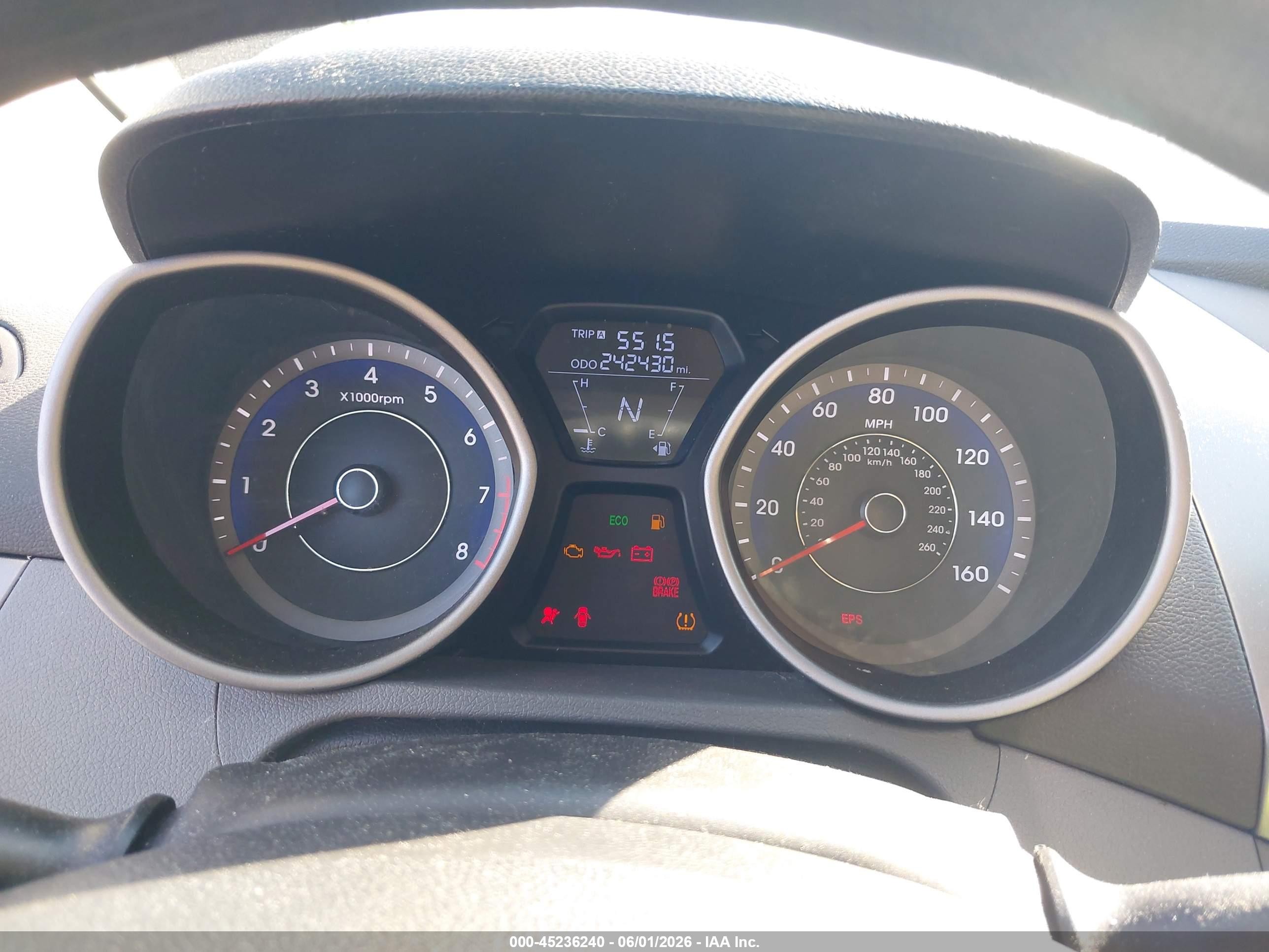 2012 Hyundai Elantra Gls (ulsan Plant) Black vin: KMHDH4AE6CU277837