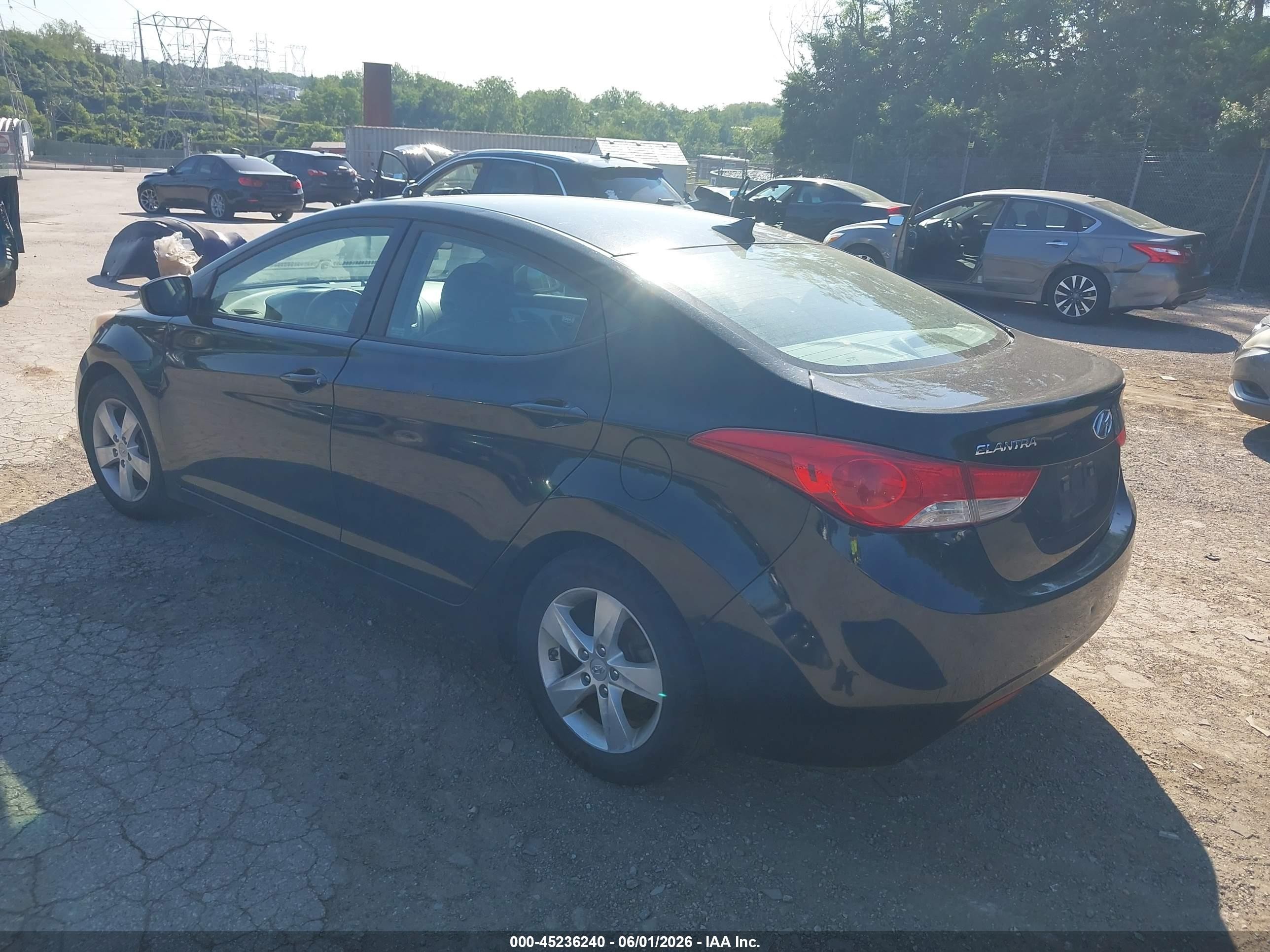 2012 Hyundai Elantra Gls (ulsan Plant) Black vin: KMHDH4AE6CU277837