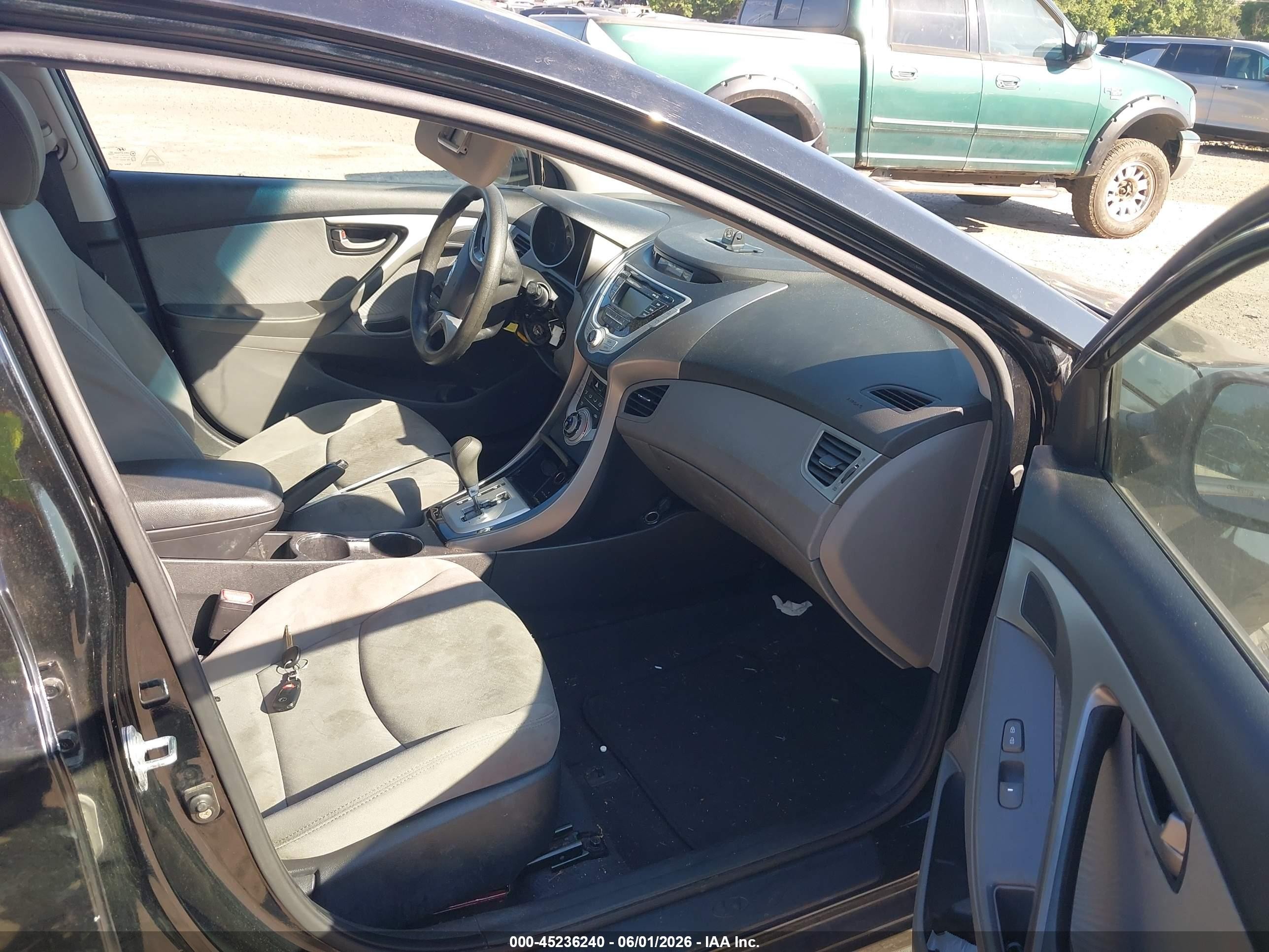 2012 Hyundai Elantra Gls (ulsan Plant) Black vin: KMHDH4AE6CU277837