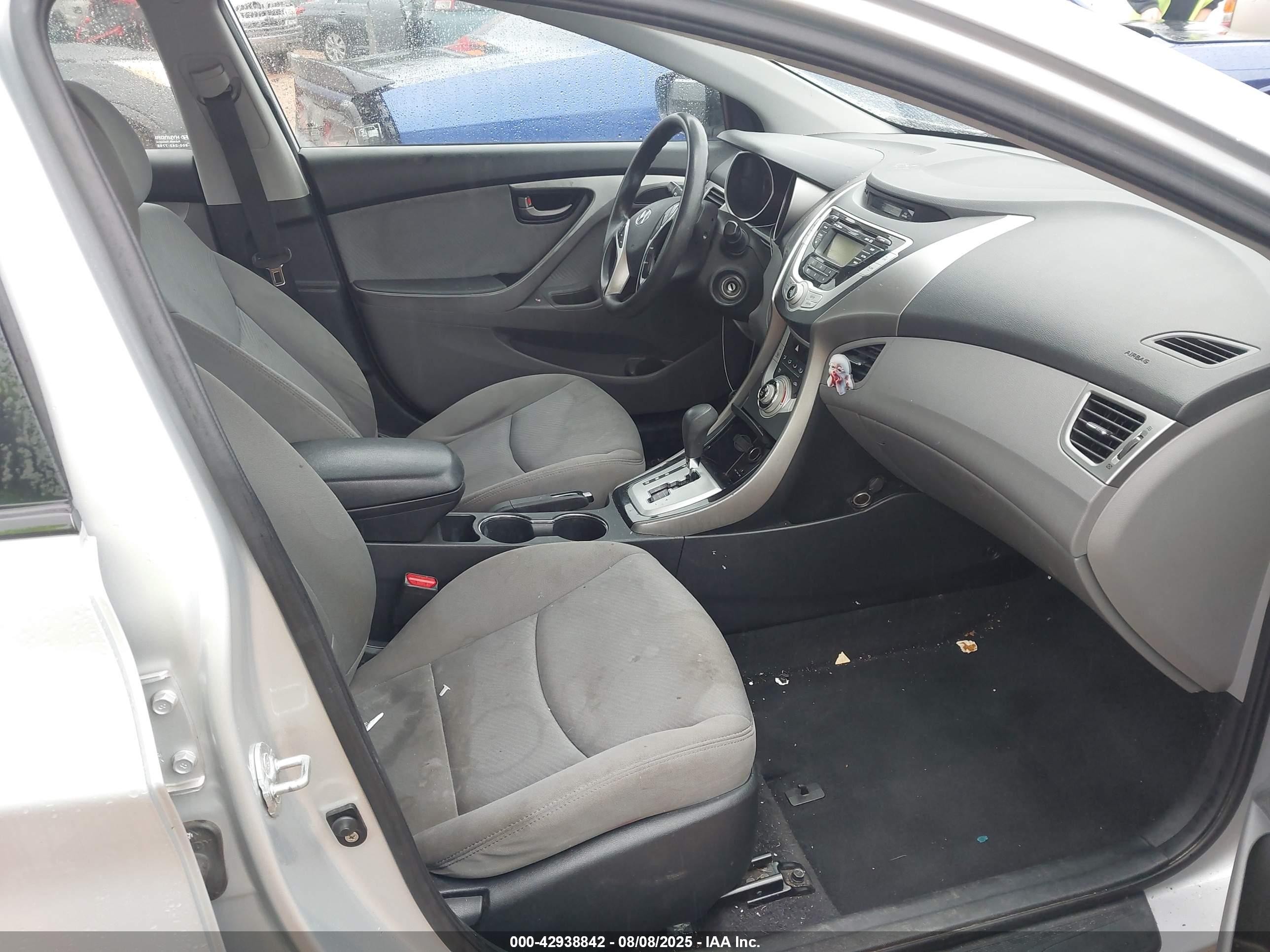 2012 Hyundai Elantra Gls (ulsan Plant) Серебряный vin: KMHDH4AE6CU281645