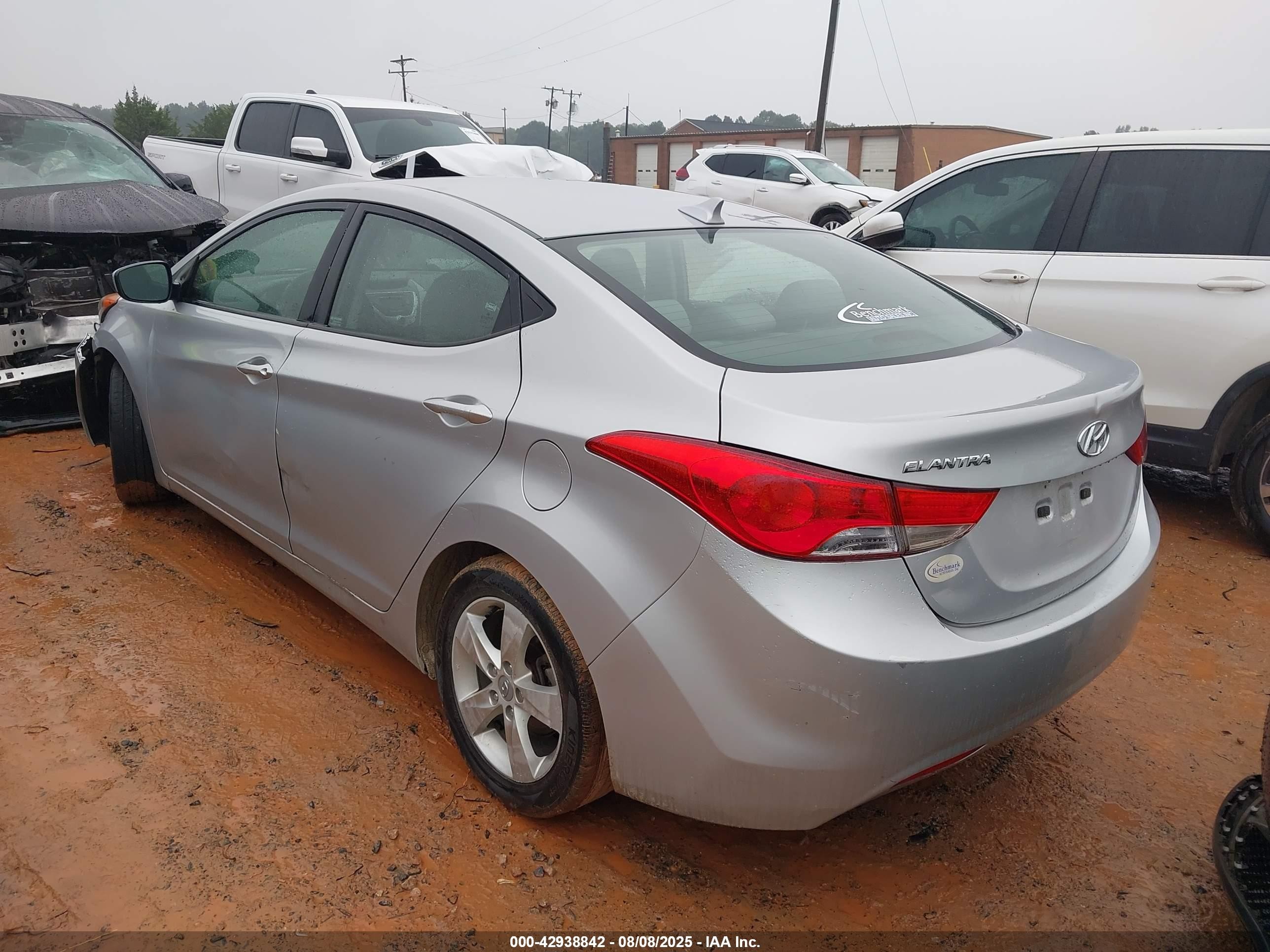 2012 Hyundai Elantra Gls (ulsan Plant) Серебряный vin: KMHDH4AE6CU281645