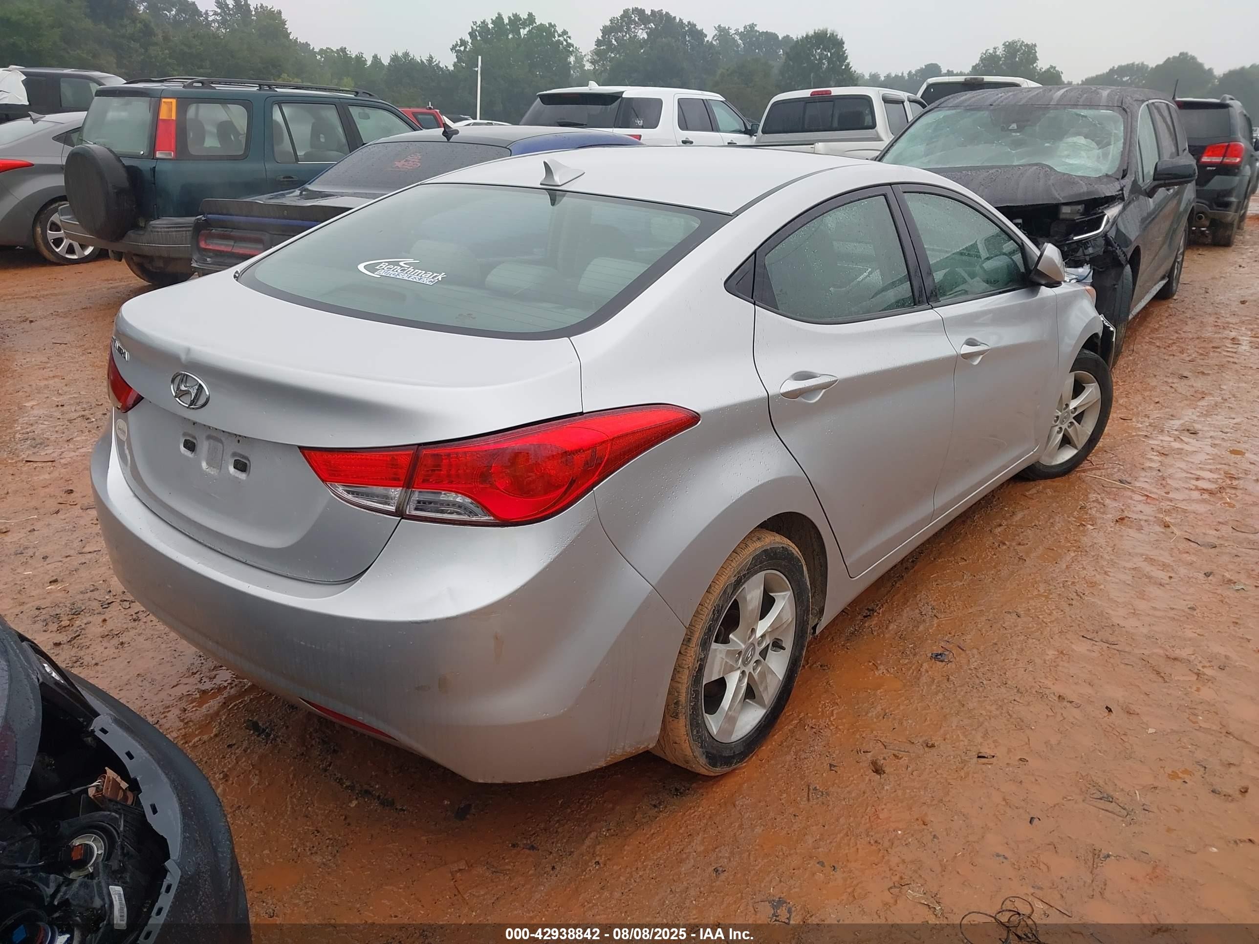 2012 Hyundai Elantra Gls (ulsan Plant) Серебряный vin: KMHDH4AE6CU281645