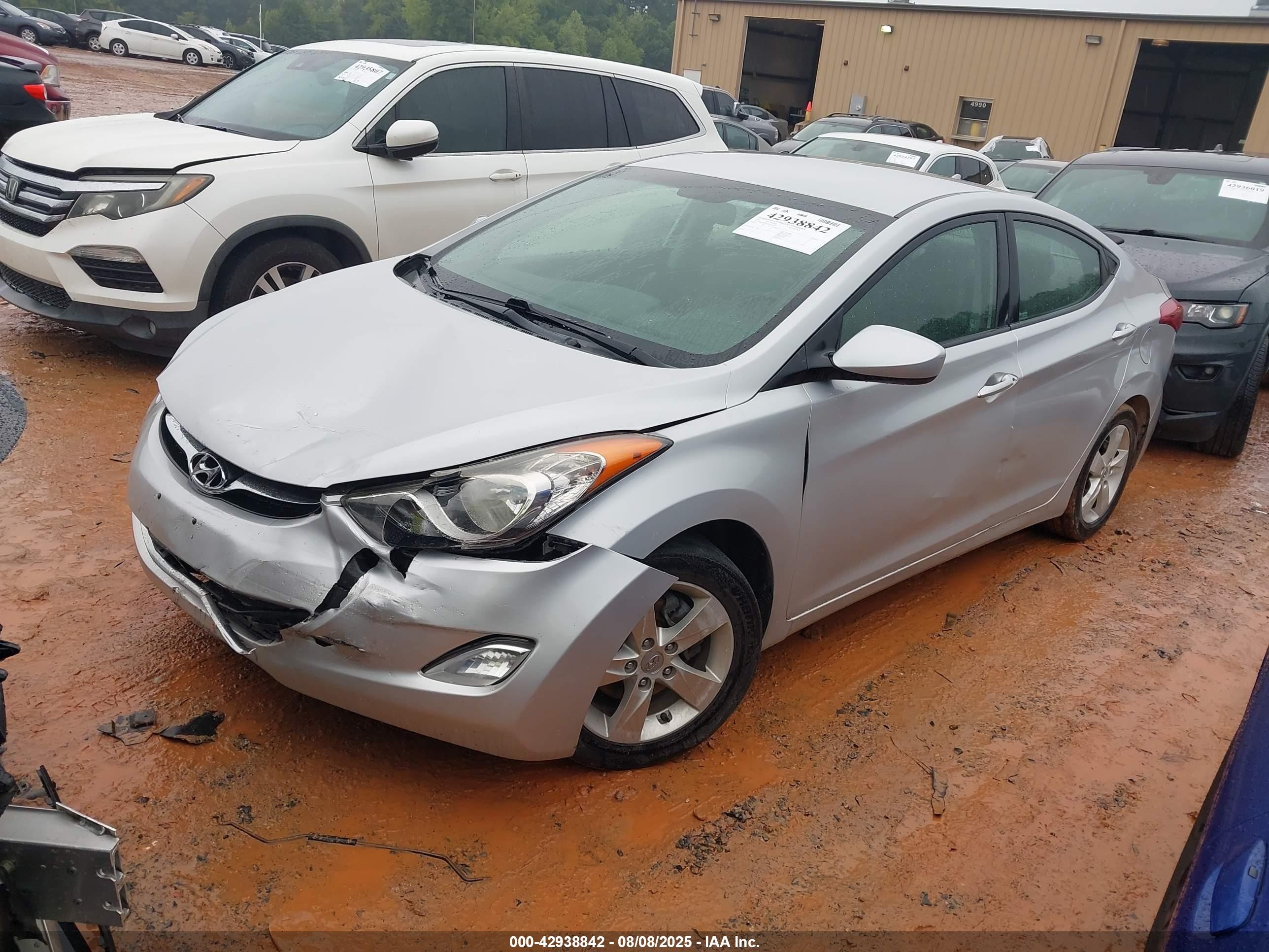 2012 Hyundai Elantra Gls (ulsan Plant) Серебряный vin: KMHDH4AE6CU281645
