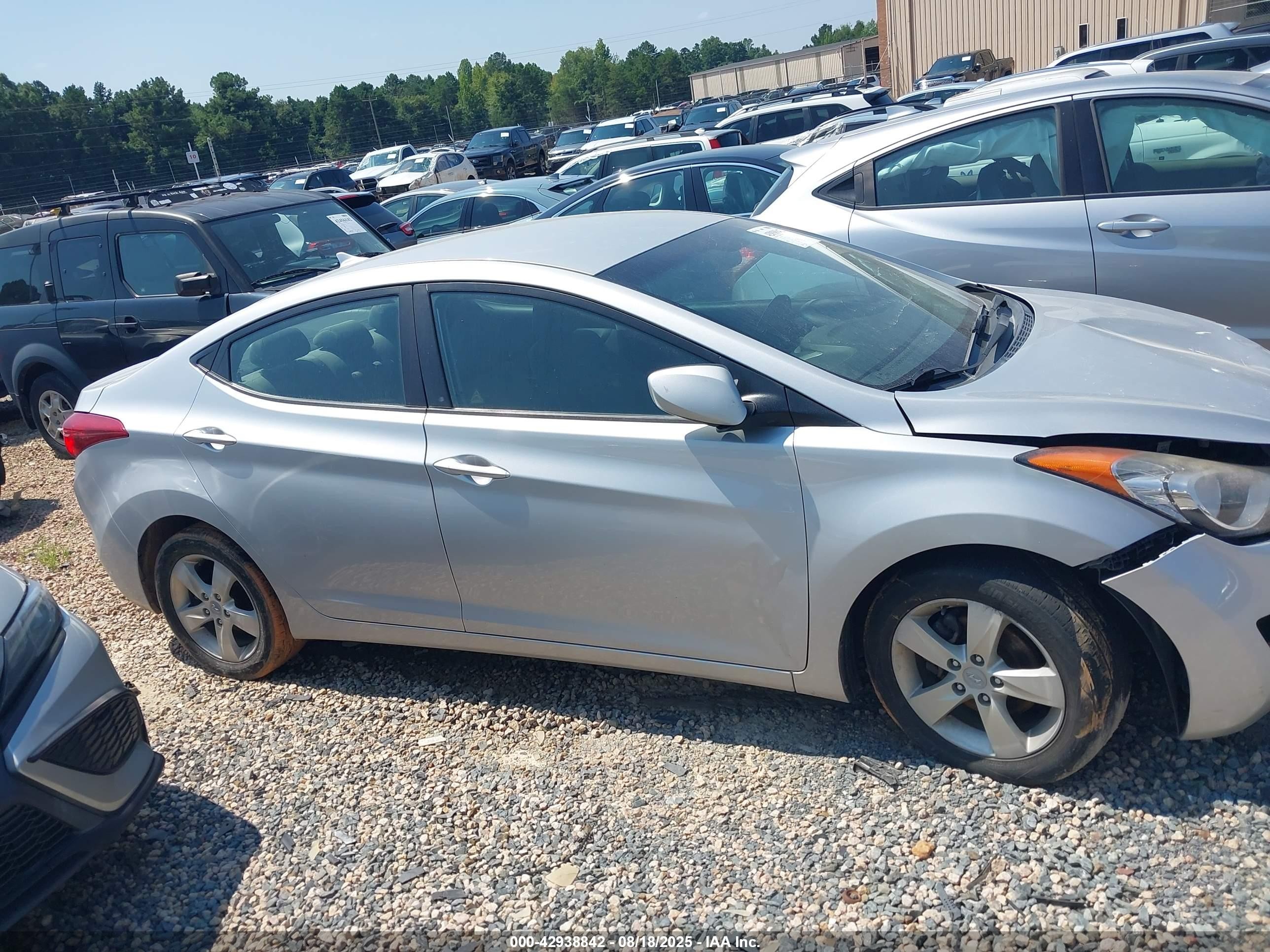 2012 Hyundai Elantra Gls (ulsan Plant) Серебряный vin: KMHDH4AE6CU281645