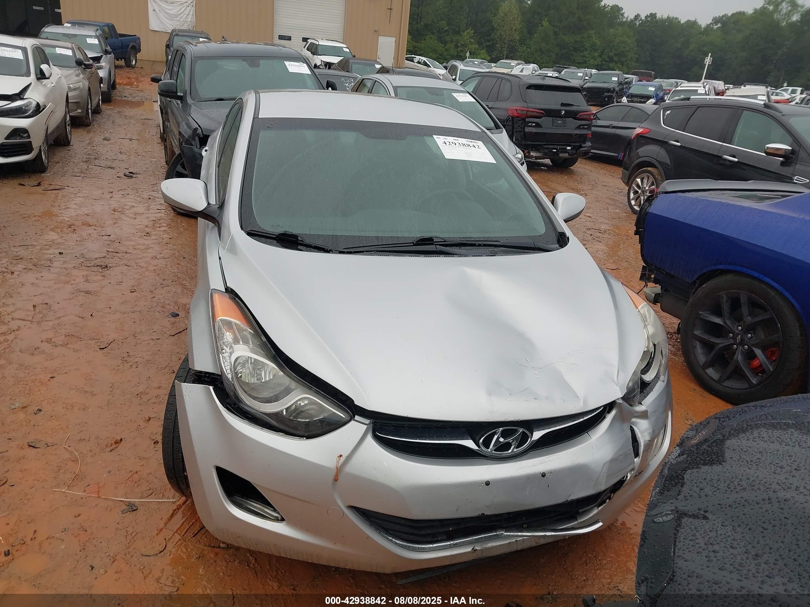 2012 Hyundai Elantra Gls (ulsan Plant) Серебряный vin: KMHDH4AE6CU281645