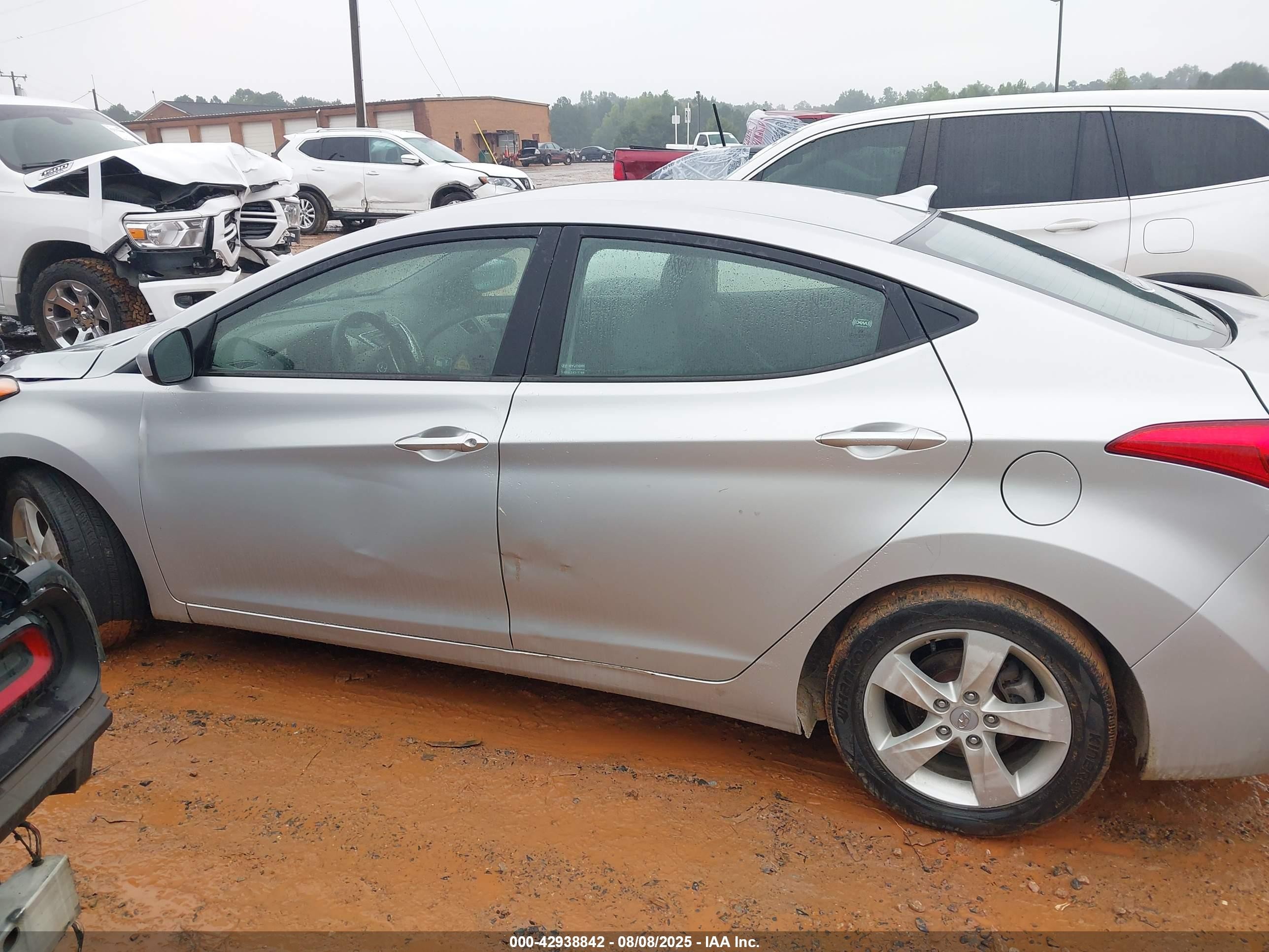 2012 Hyundai Elantra Gls (ulsan Plant) Серебряный vin: KMHDH4AE6CU281645