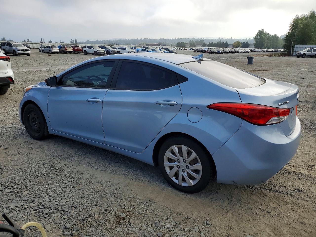 2012 Hyundai Elantra Gls Blue vin: KMHDH4AE6CU291382