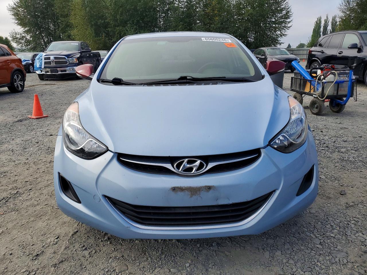 2012 Hyundai Elantra Gls Blue vin: KMHDH4AE6CU291382