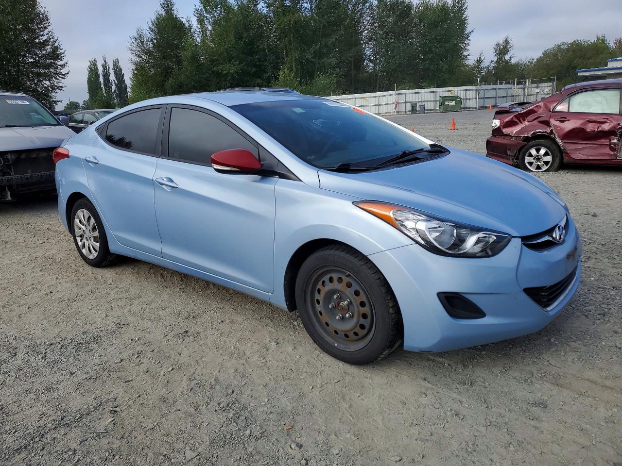 2012 Hyundai Elantra Gls Blue vin: KMHDH4AE6CU291382