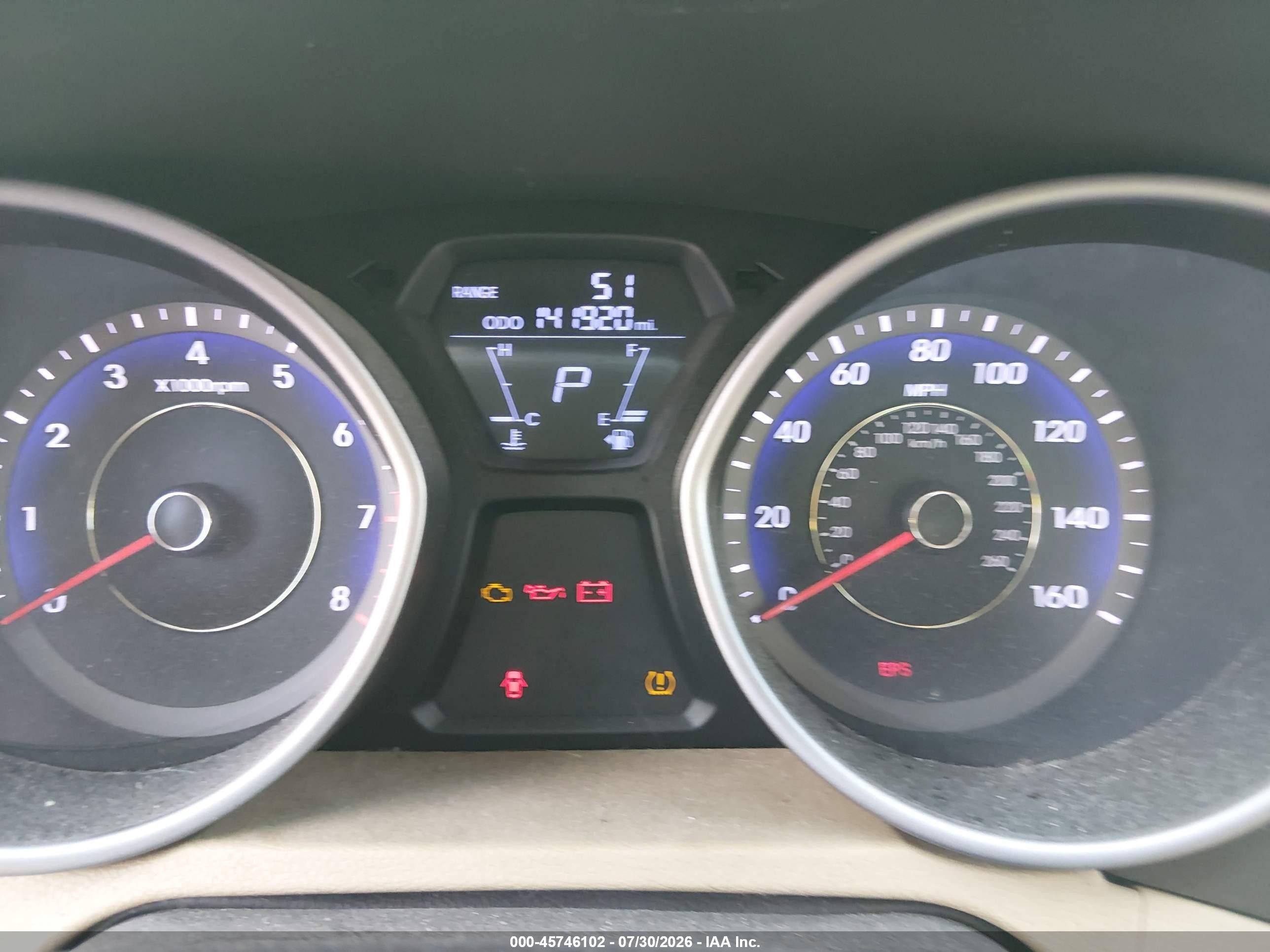 2012 Hyundai Elantra Limited (ulsan Plant) Красный vin: KMHDH4AE6CU307855