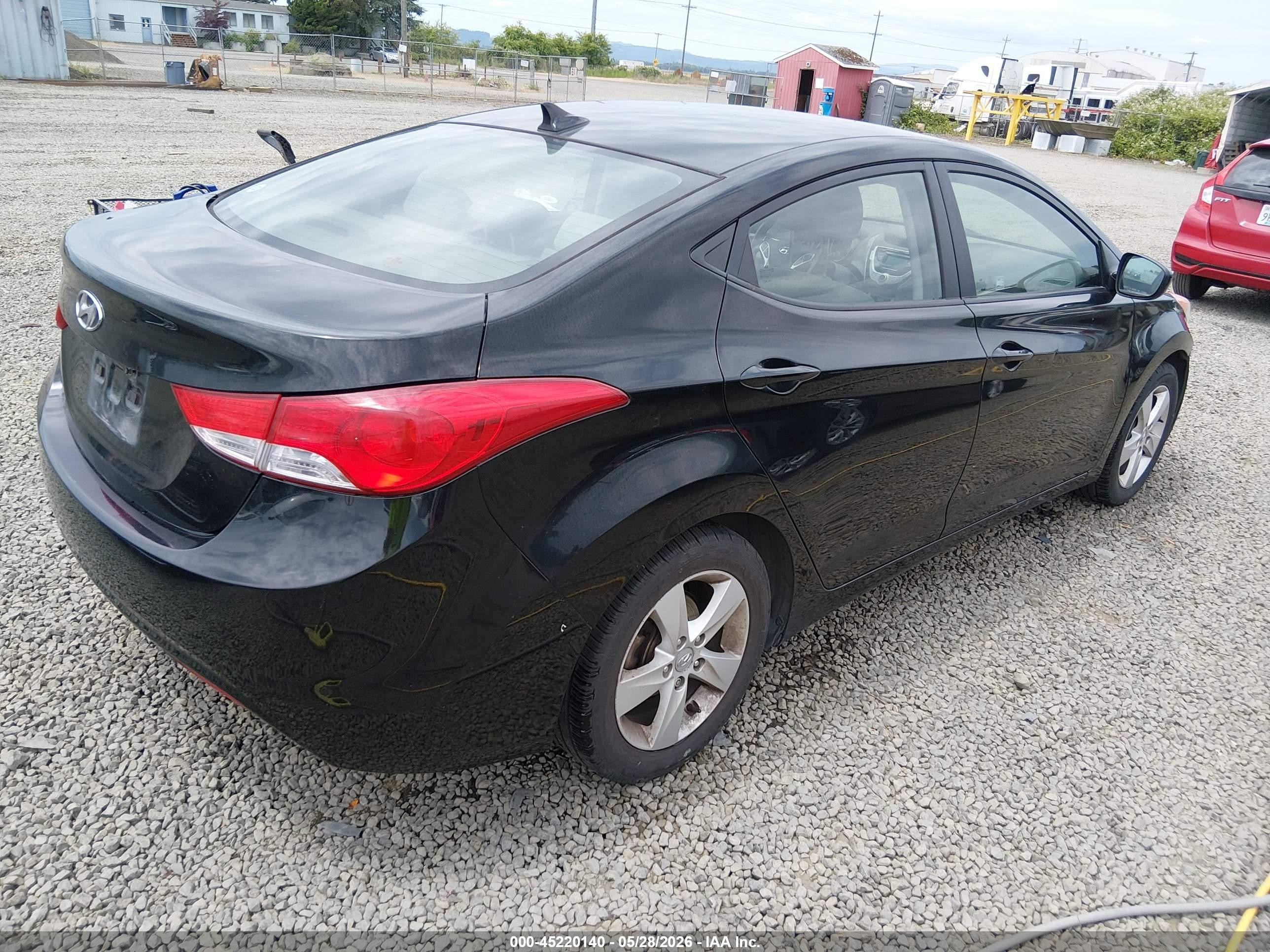 2012 Hyundai Elantra Gls (ulsan Plant) Black vin: KMHDH4AE6CU313901