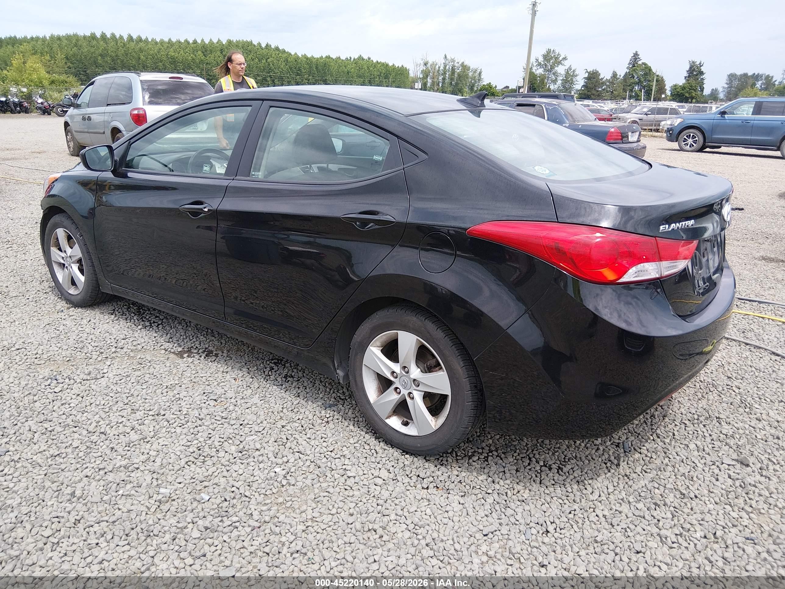 2012 Hyundai Elantra Gls (ulsan Plant) Black vin: KMHDH4AE6CU313901