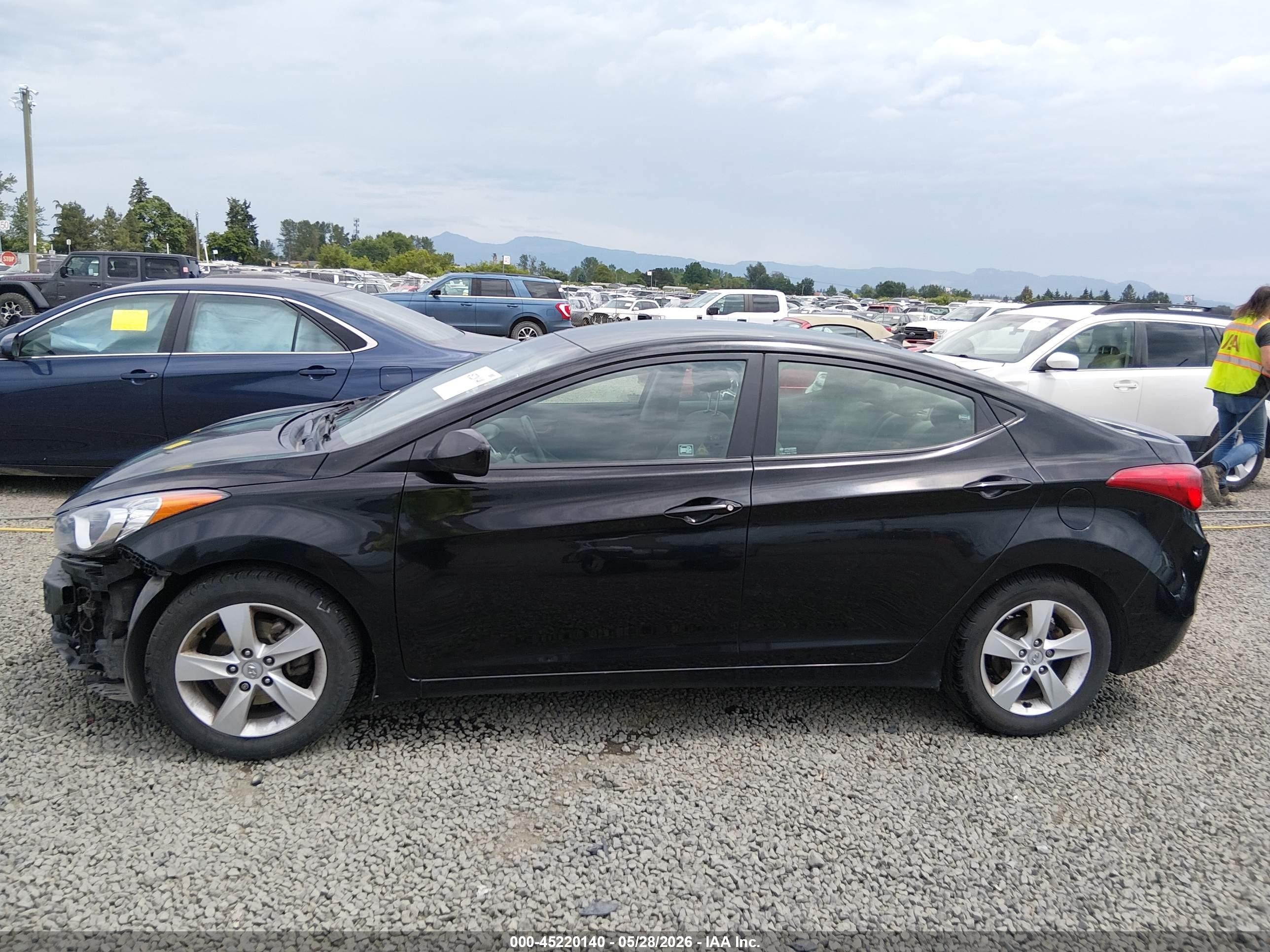 2012 Hyundai Elantra Gls (ulsan Plant) Black vin: KMHDH4AE6CU313901