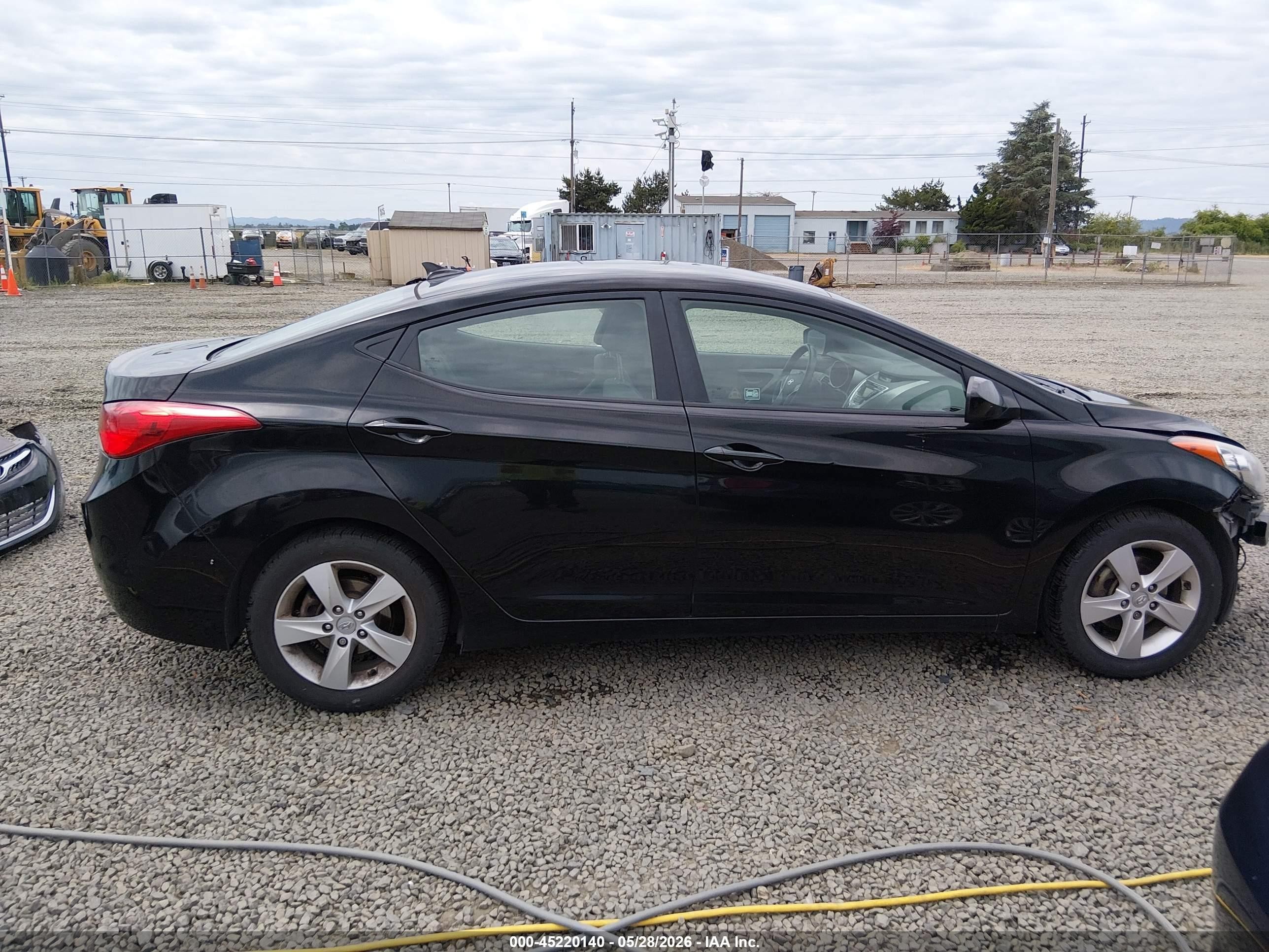 2012 Hyundai Elantra Gls (ulsan Plant) Black vin: KMHDH4AE6CU313901