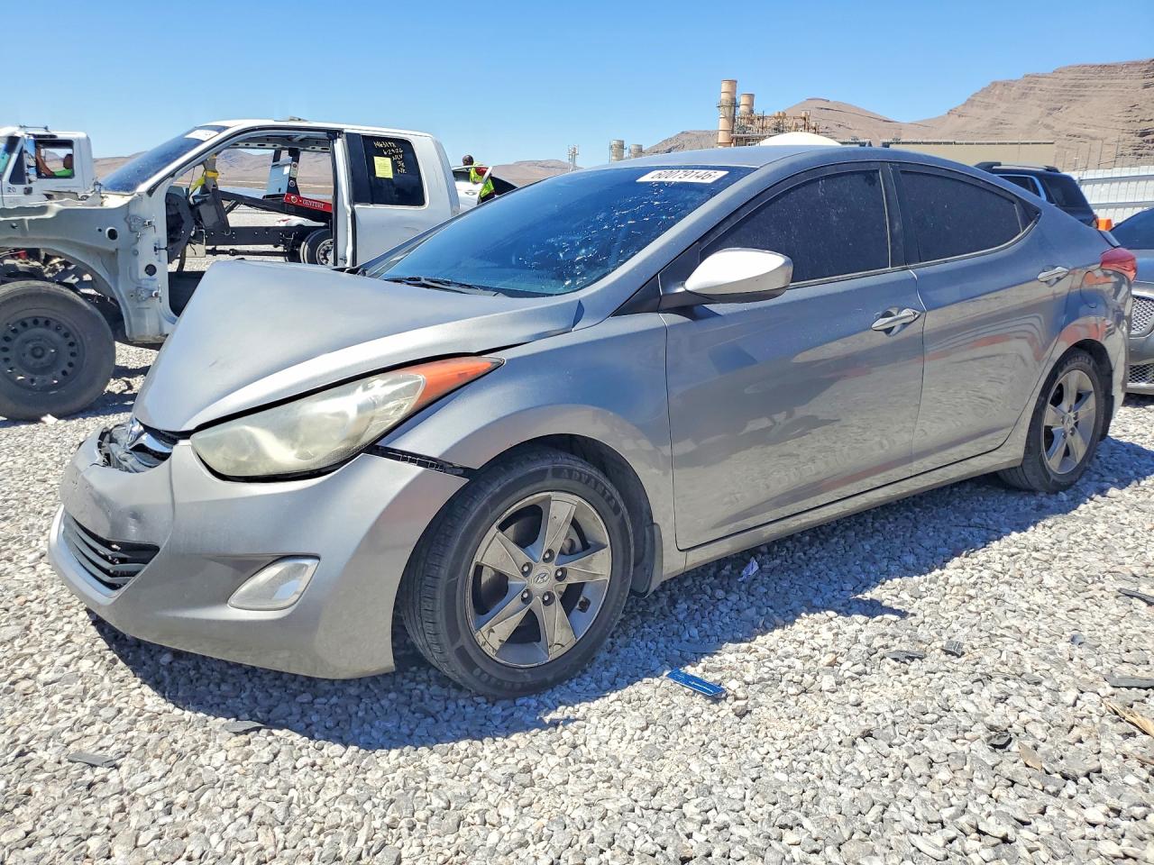 2012 Hyundai Elantra Gls Silver vin: KMHDH4AE6CU322579