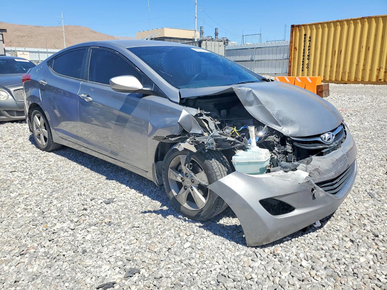 2012 Hyundai Elantra Gls Silver vin: KMHDH4AE6CU322579