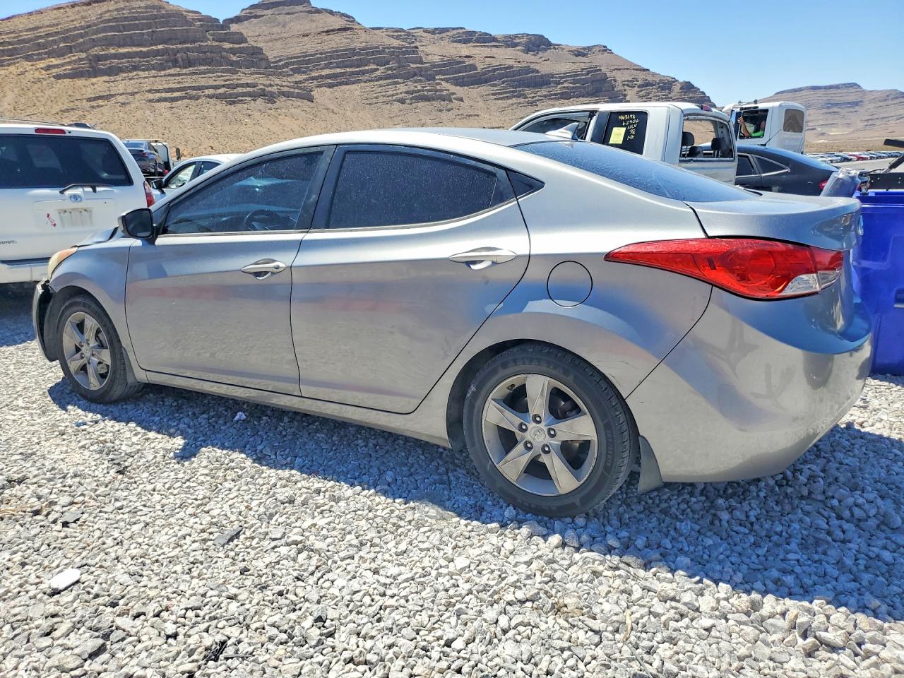 2012 Hyundai Elantra Gls Silver vin: KMHDH4AE6CU322579