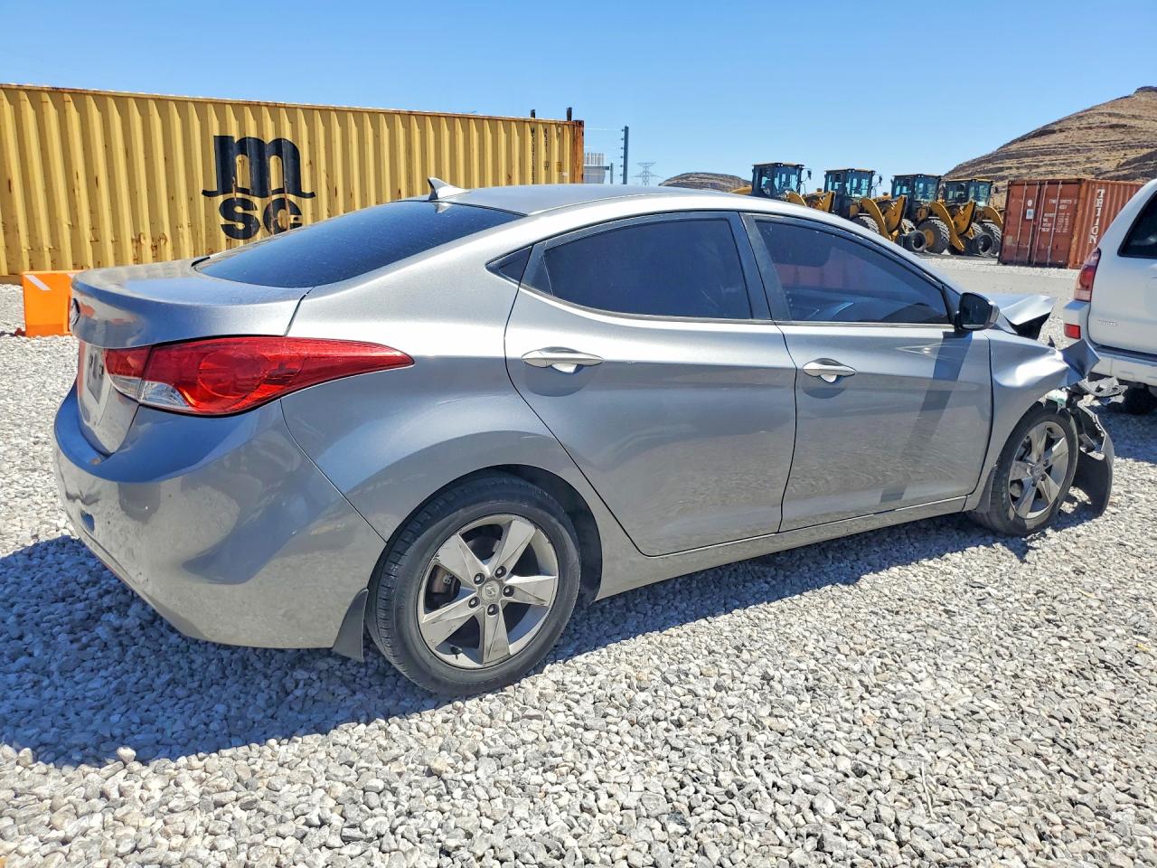 2012 Hyundai Elantra Gls Silver vin: KMHDH4AE6CU322579