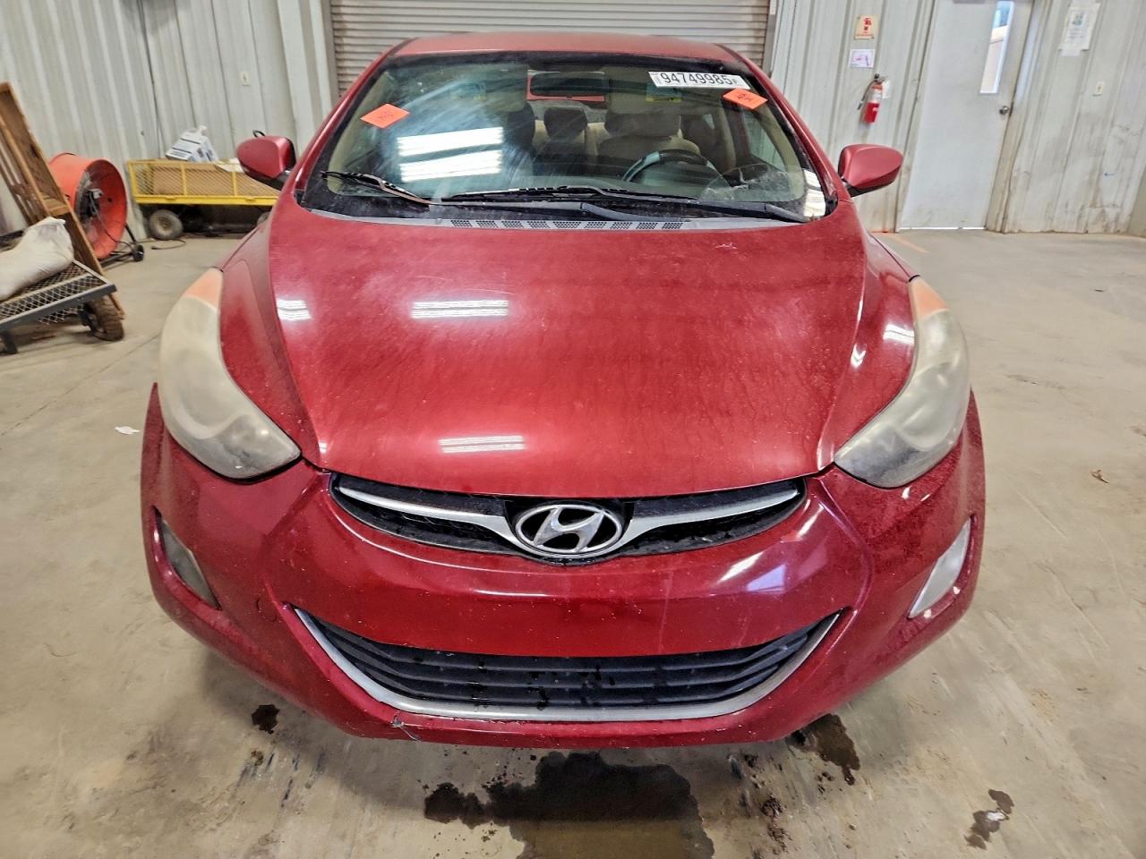 2012 Hyundai Elantra Gls Red vin: KMHDH4AE6CU324090