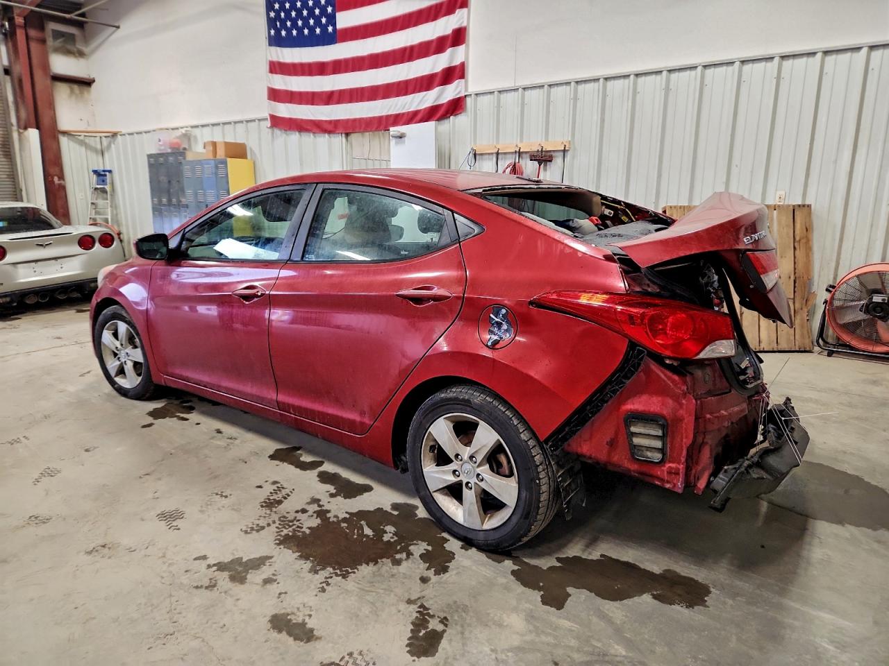 2012 Hyundai Elantra Gls Red vin: KMHDH4AE6CU324090