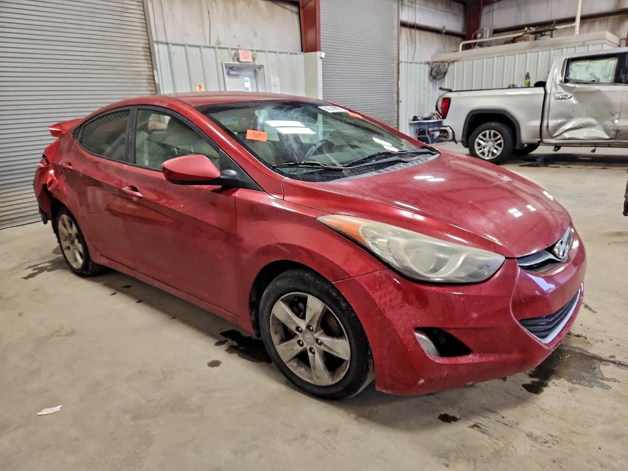 2012 Hyundai Elantra Gls Red vin: KMHDH4AE6CU324090